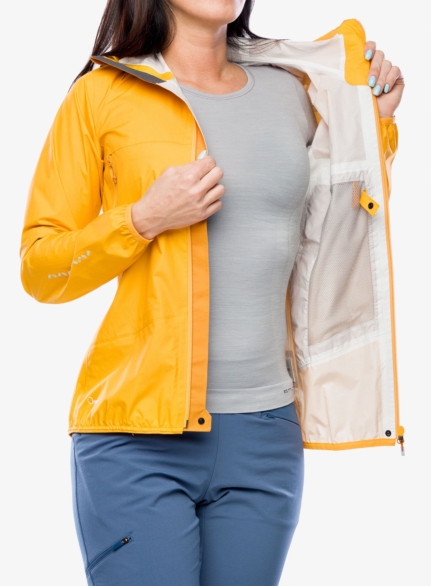 Dámská nepromokavá bunda s membránou Haglofs L.I.M. Proof Jacket - sunny yellow/desert yellow