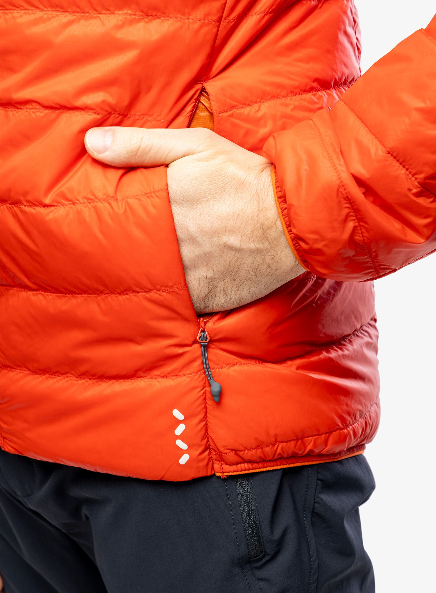 Péřová bunda Haglofs L.I.M Down Hood - habanero