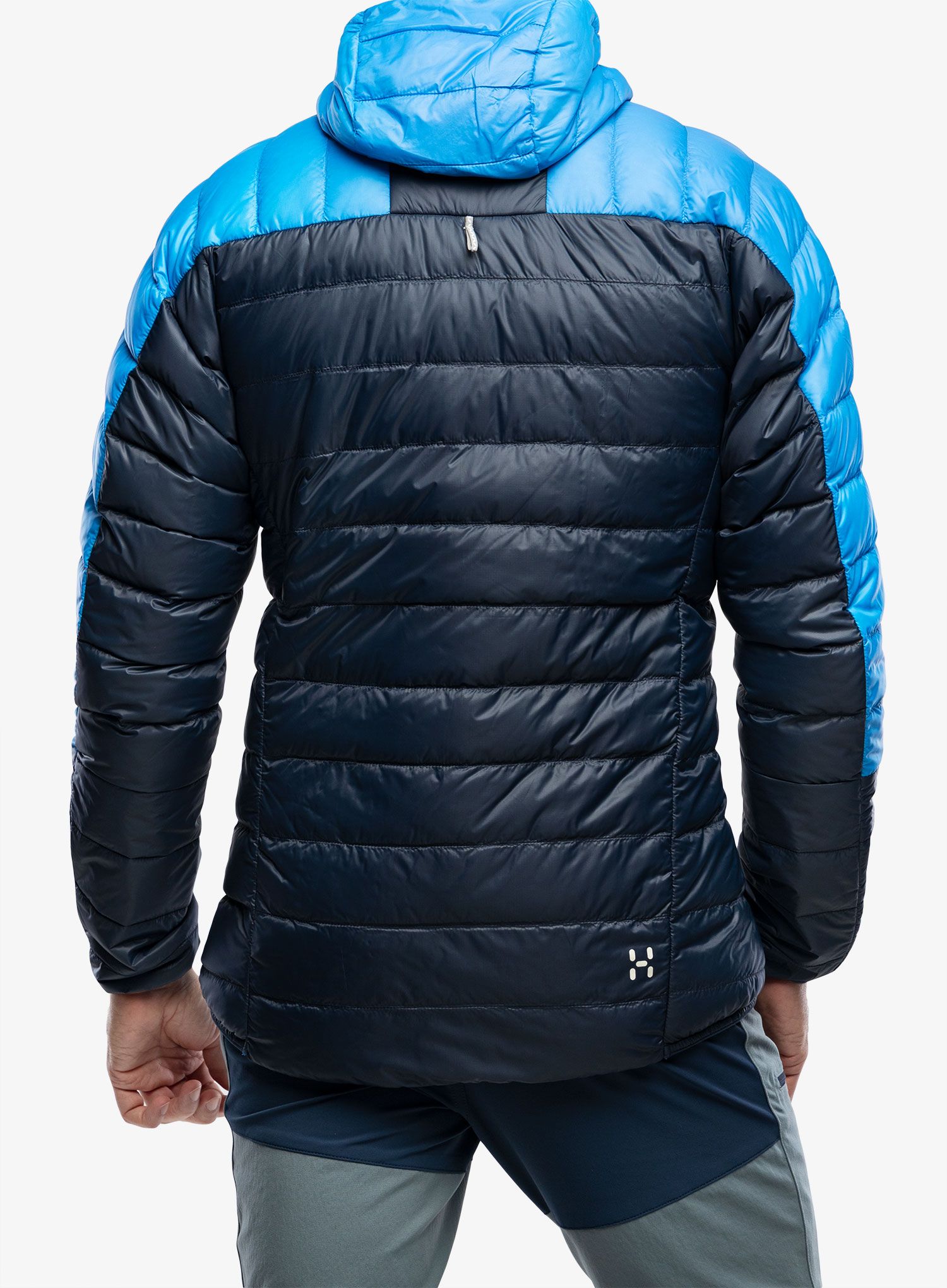 Péřová bunda Haglofs L.I.M Down Hood - tarn blue/nordic blue