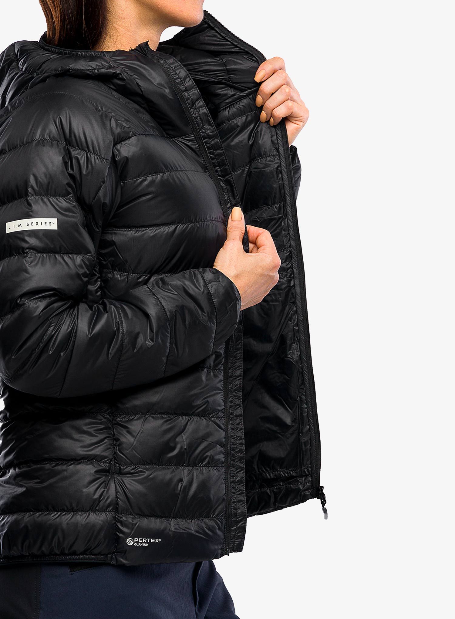 Dámská péřová bunda Haglofs L.I.M Down Hood - true black