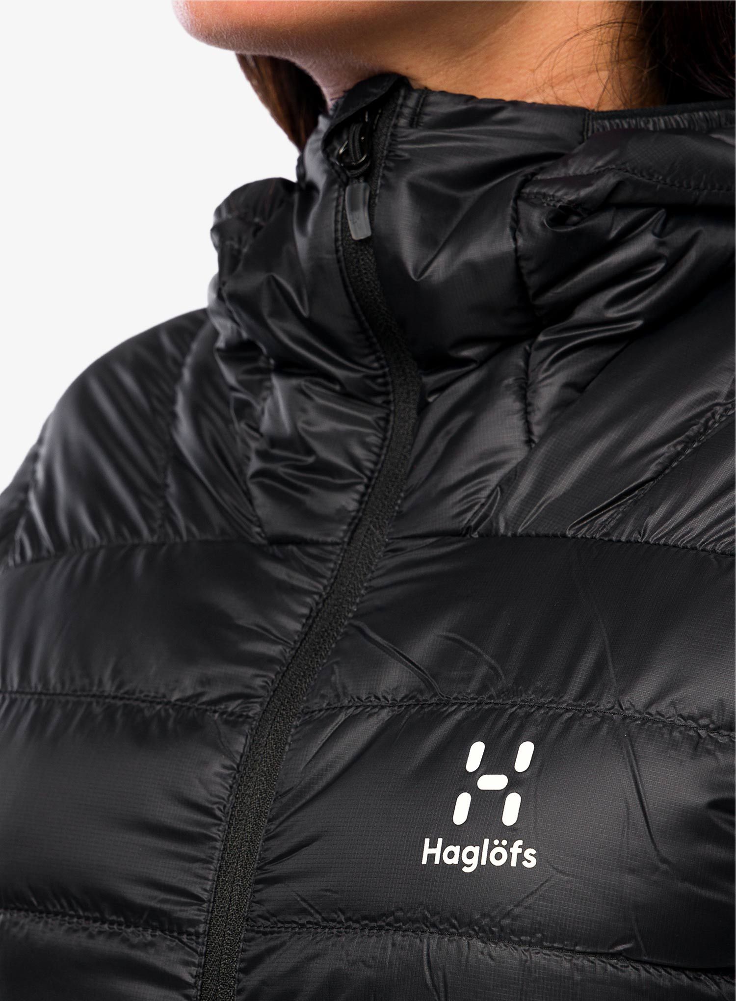 Dámská péřová bunda Haglofs L.I.M Down Hood - true black