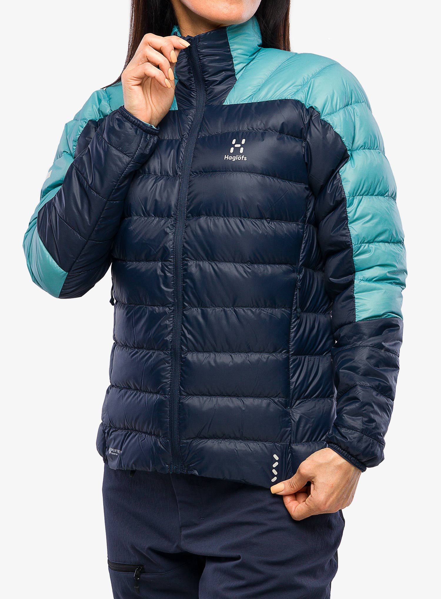 Dámská péřová bunda Haglofs L.I.M Down Jacket - tarn blue/frost blue
