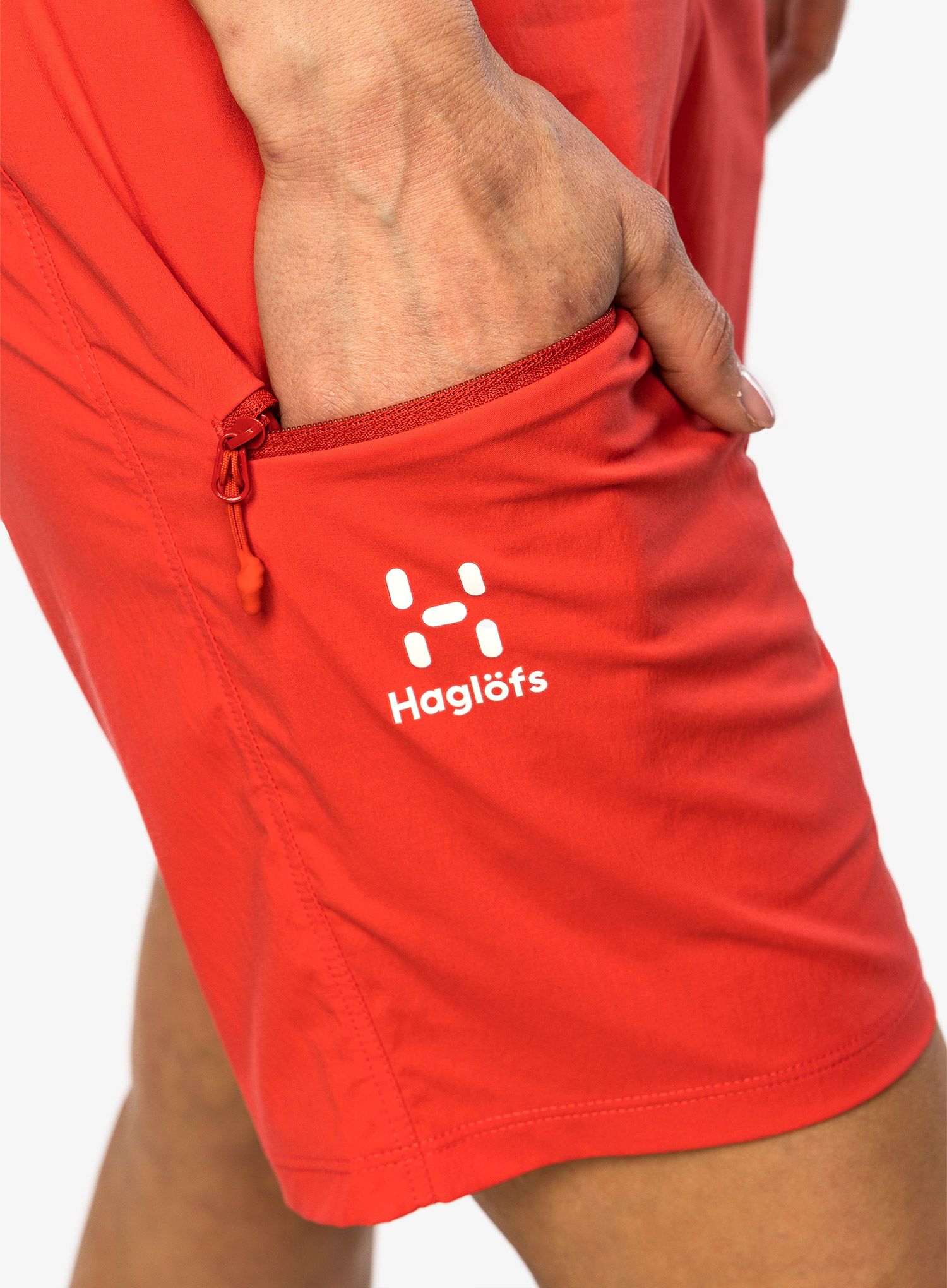 Turistické kraťasy dámské Haglofs L.I.M Fuse Shorts - poppy red