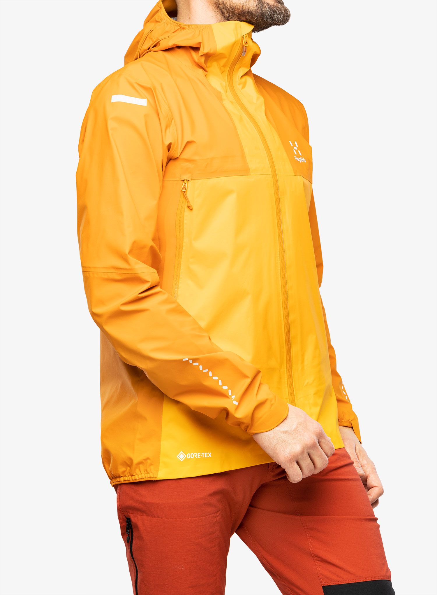 GORE TEX bunda Haglofs L.I.M GTX Active Jacket - desert yellow/yellow