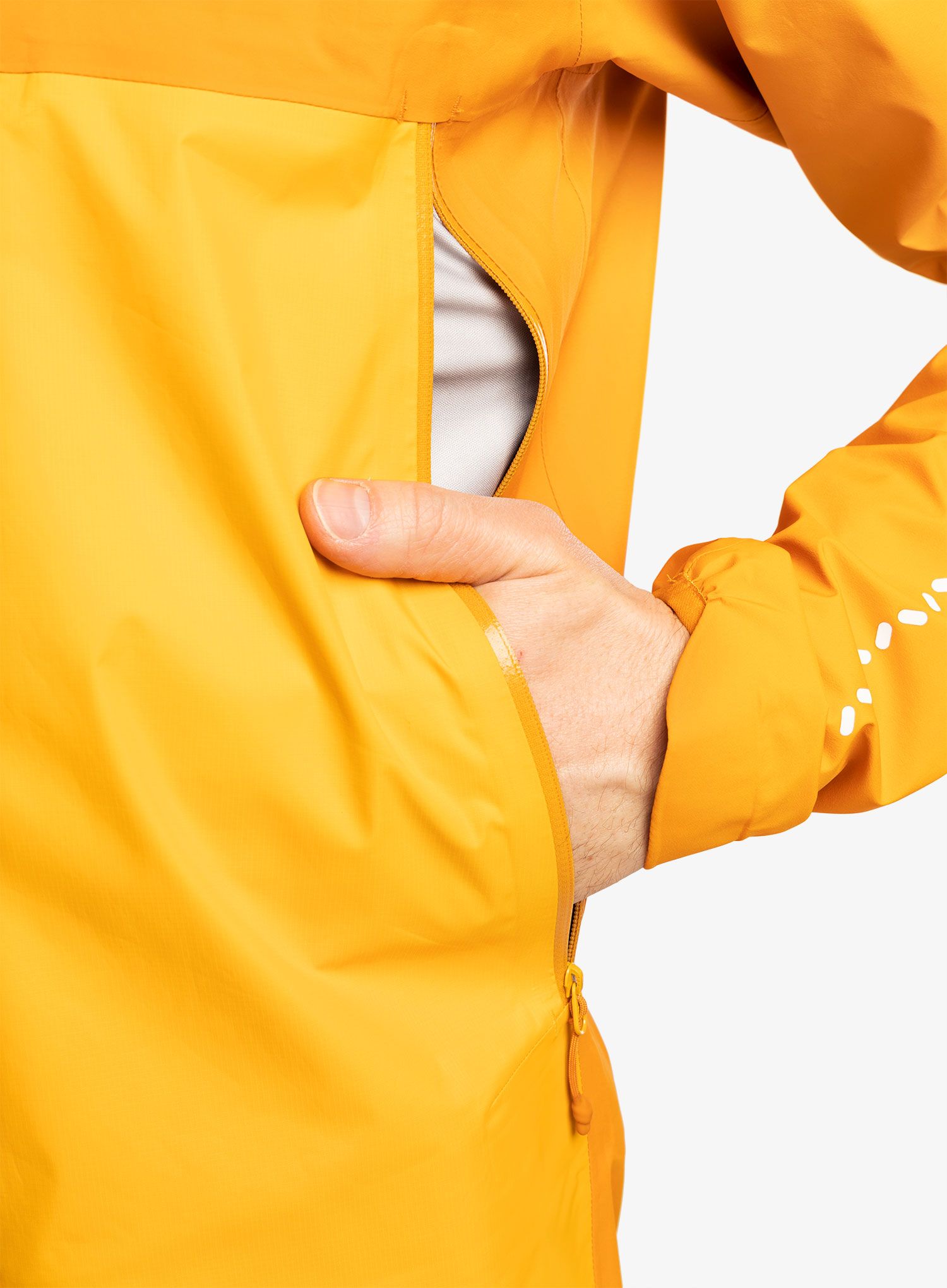 GORE TEX bunda Haglofs L.I.M GTX Active Jacket - desert yellow/yellow
