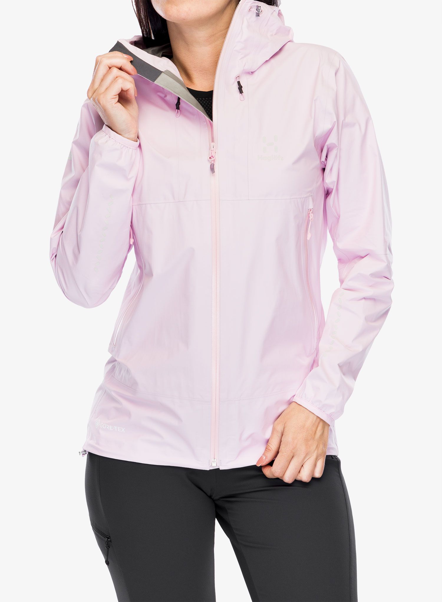 Dámská nepromokavá bunda s membránou Haglofs L.I.M GTX Jacket - fresh pink