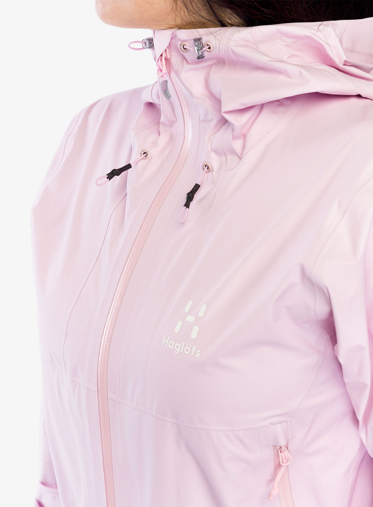 Dámská nepromokavá bunda s membránou Haglofs L.I.M GTX Jacket - fresh pink