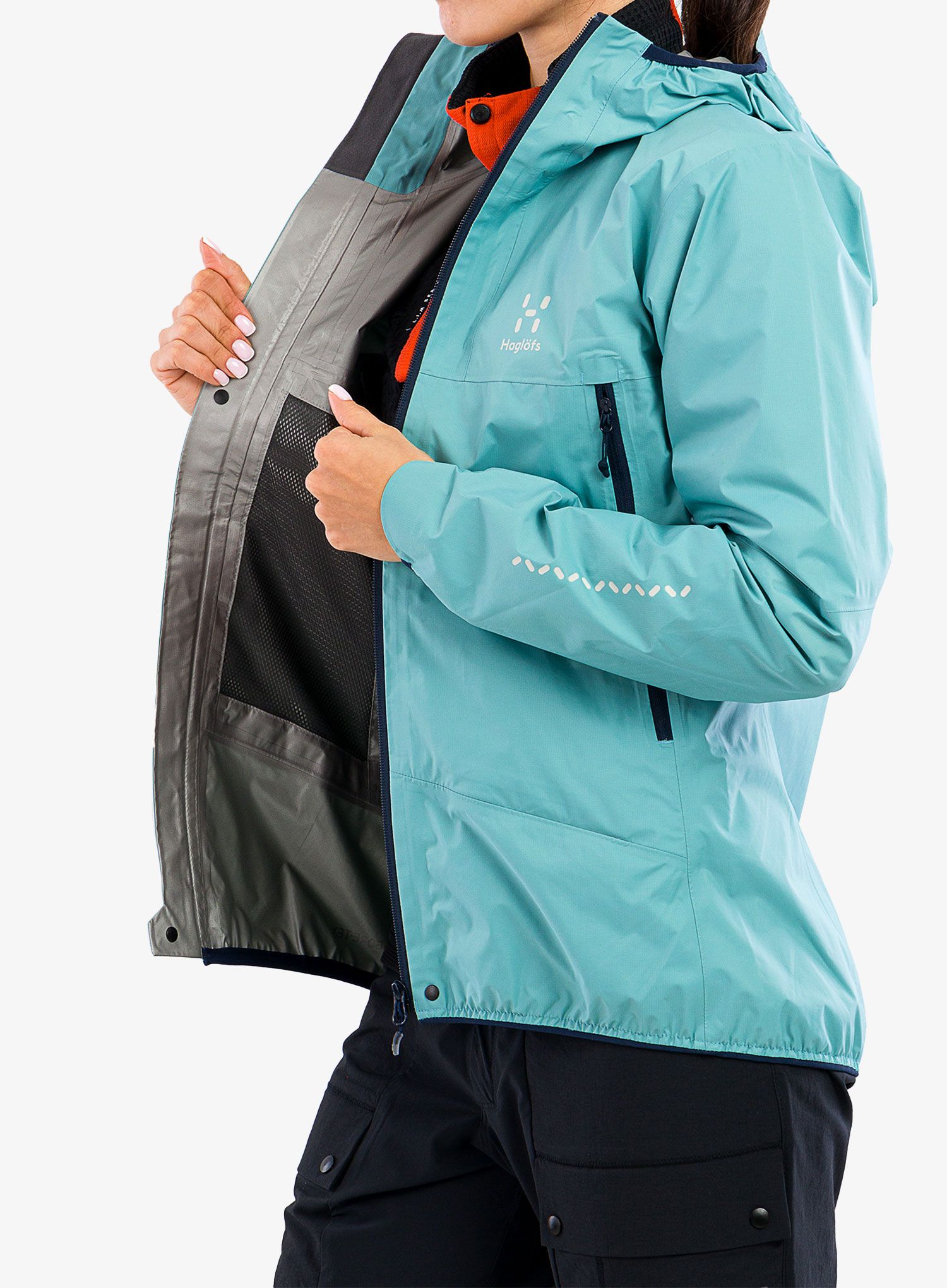GORE TEX bunda dámská Haglofs L.I.M GTX Jacket - frost blue