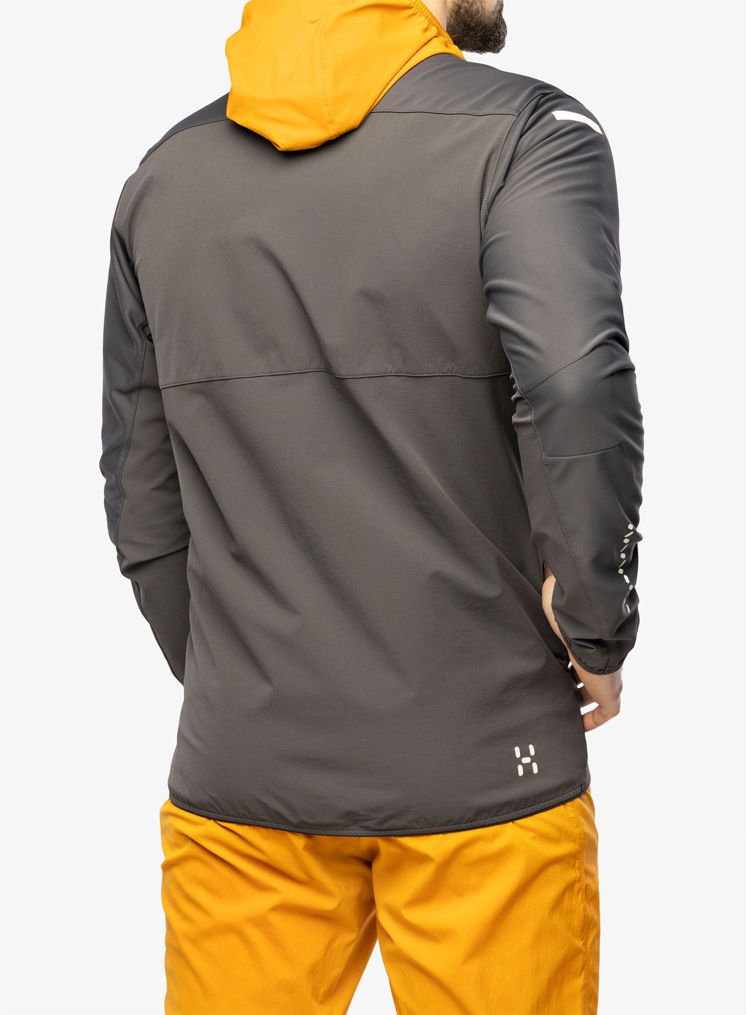 Softshellová bunda Haglofs L.I.M Hybrid Softshell Jacket - magnetite/desert yellow