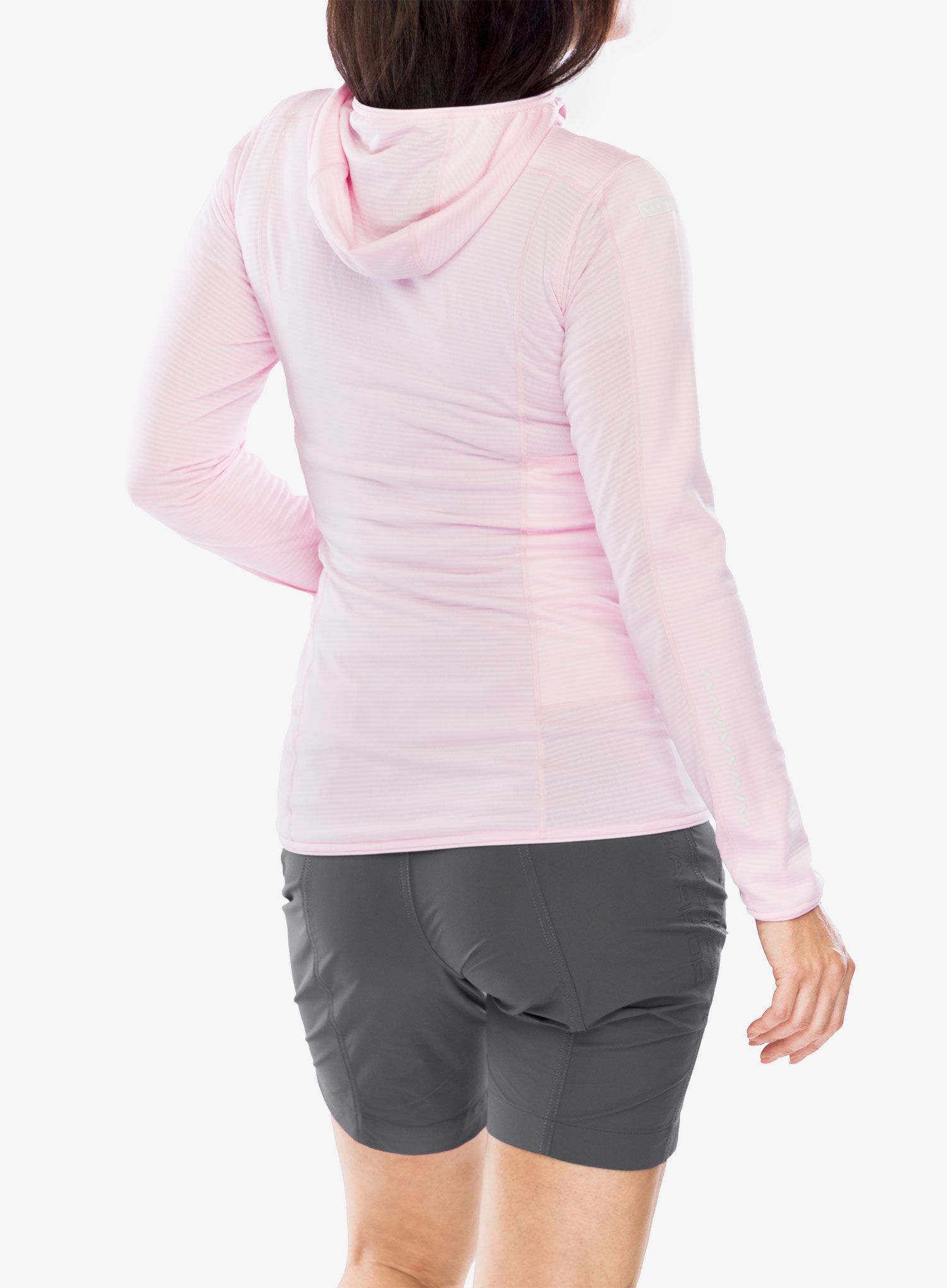 Dámská mikina s kapucí Haglofs L.I.M Mid Fast Hood - fresh pink