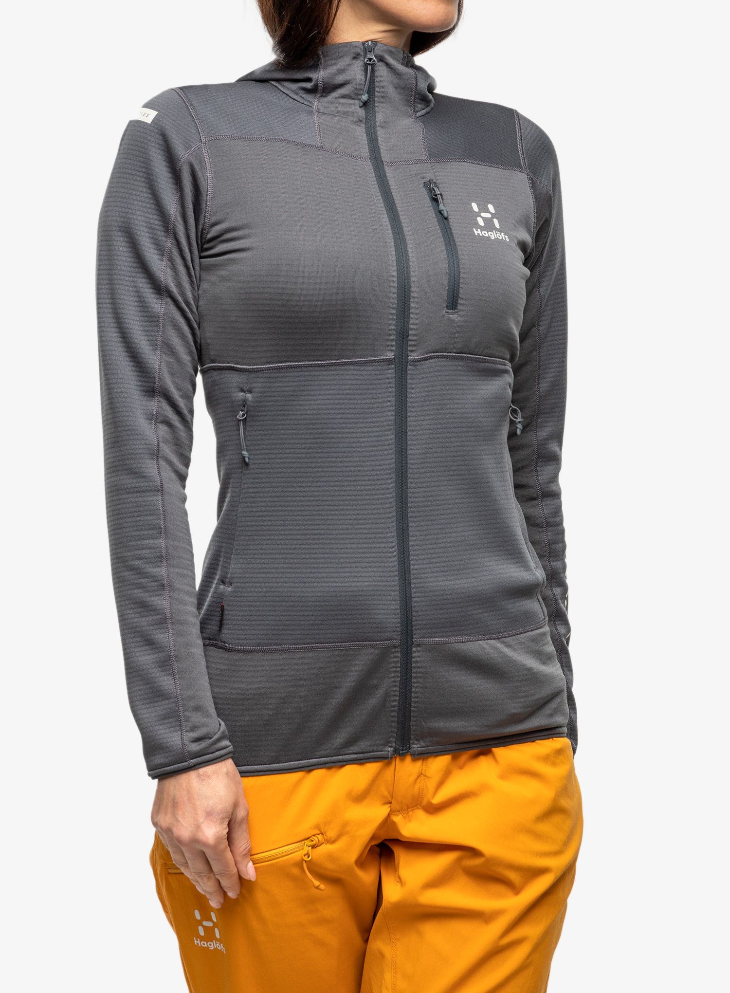 Dámská mikina s kapucí Haglofs L.I.M Mid Fast Hood - magnetite