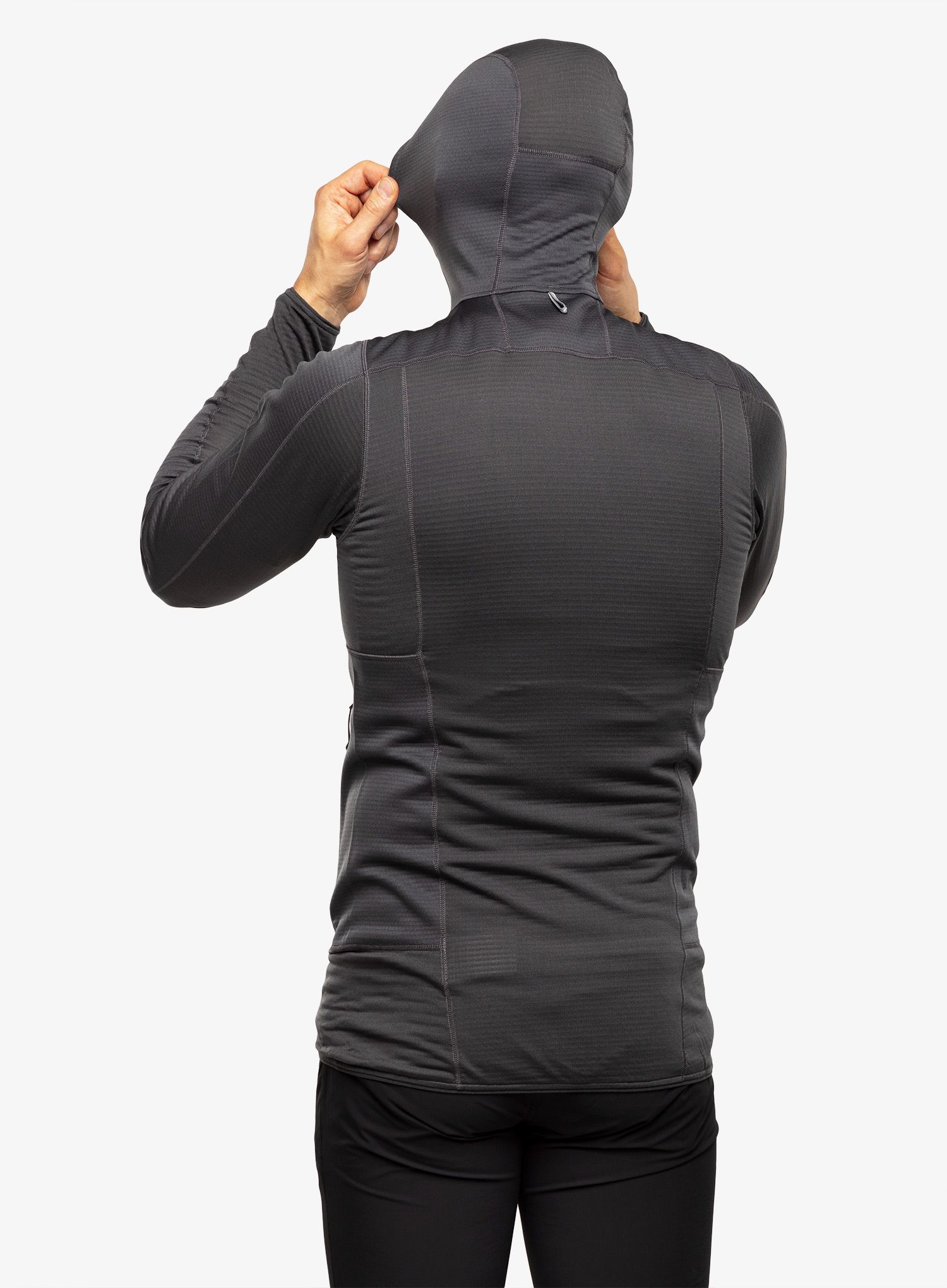 Mikina s kapucí Haglofs L.I.M Mid Fast Hood - magnetite