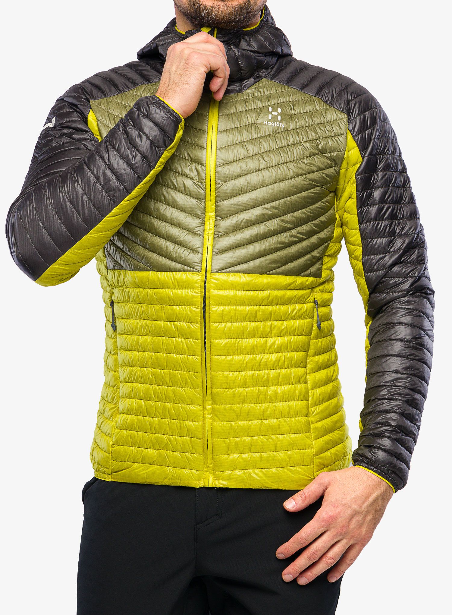 Pánská bunda Haglofs L.I.M Mimic Hood - aurora/olive green