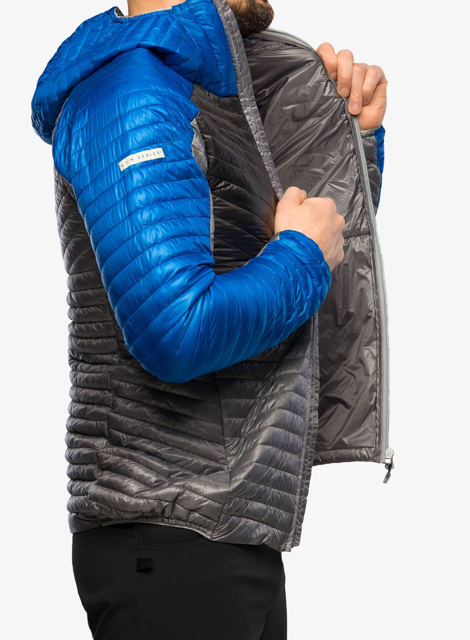 Zateplená bunda Haglofs L.I.M Mimic Hood - concrete/magnetite