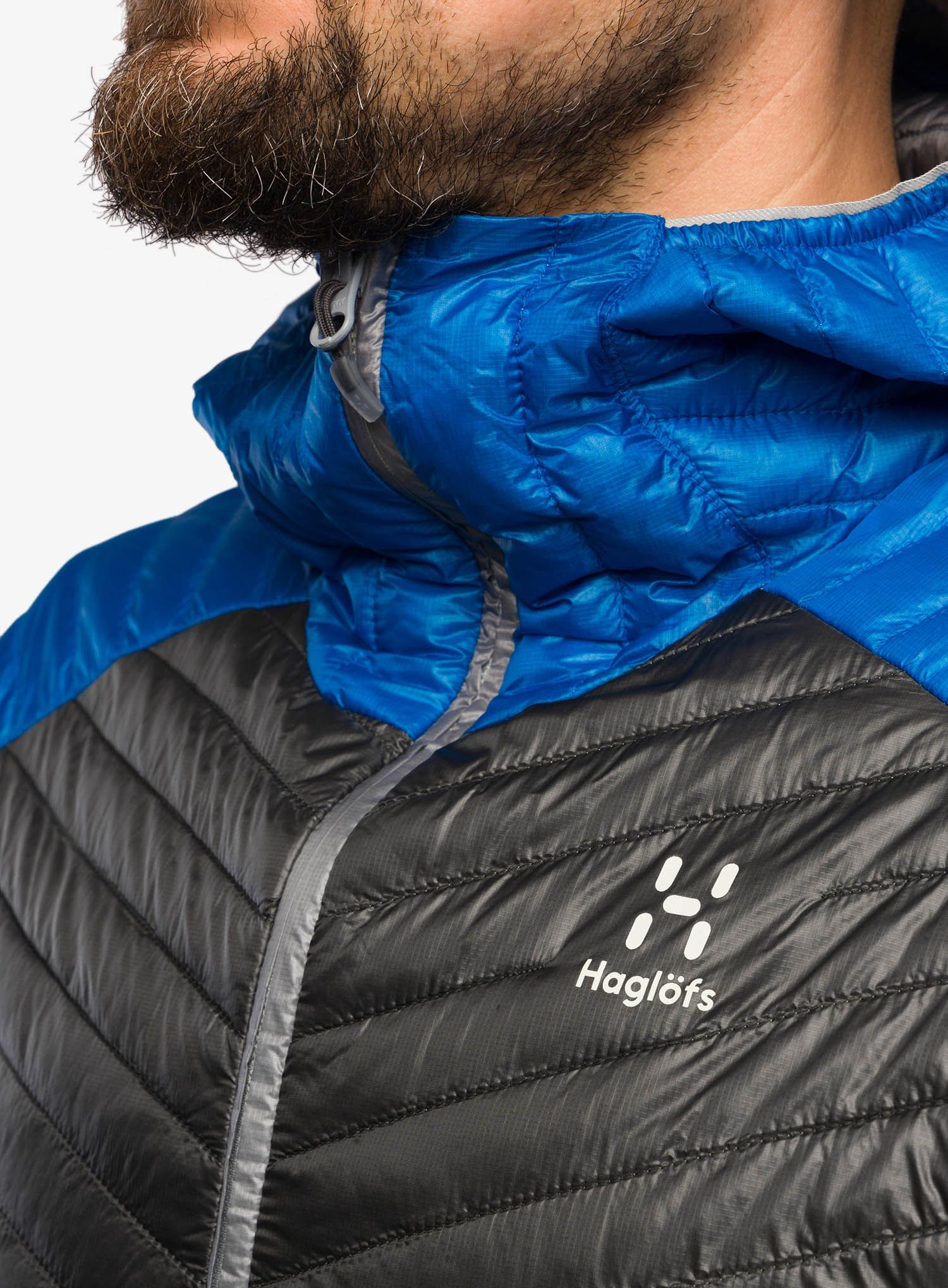 Zateplená bunda Haglofs L.I.M Mimic Hood - concrete/magnetite