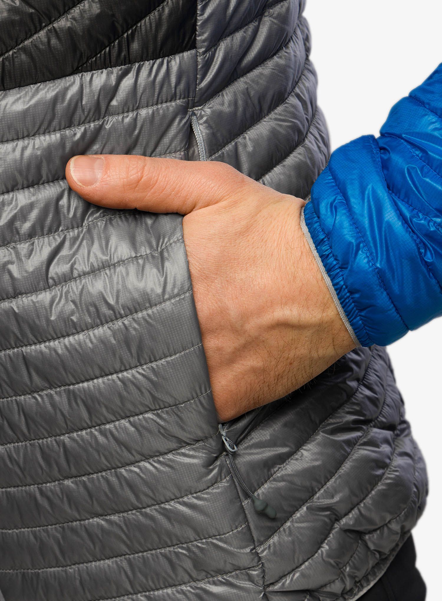 Zateplená bunda Haglofs L.I.M Mimic Hood - concrete/magnetite