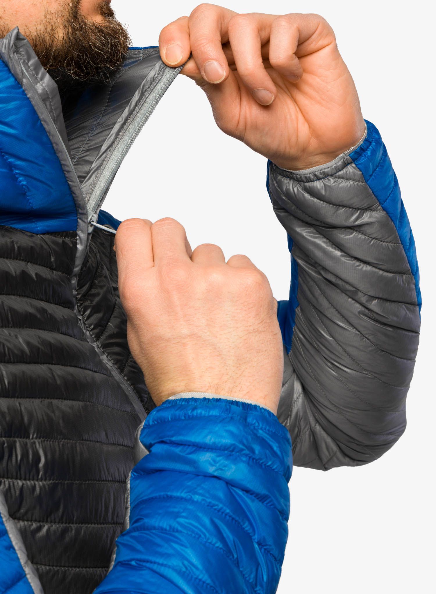 Zateplená bunda Haglofs L.I.M Mimic Hood - concrete/magnetite