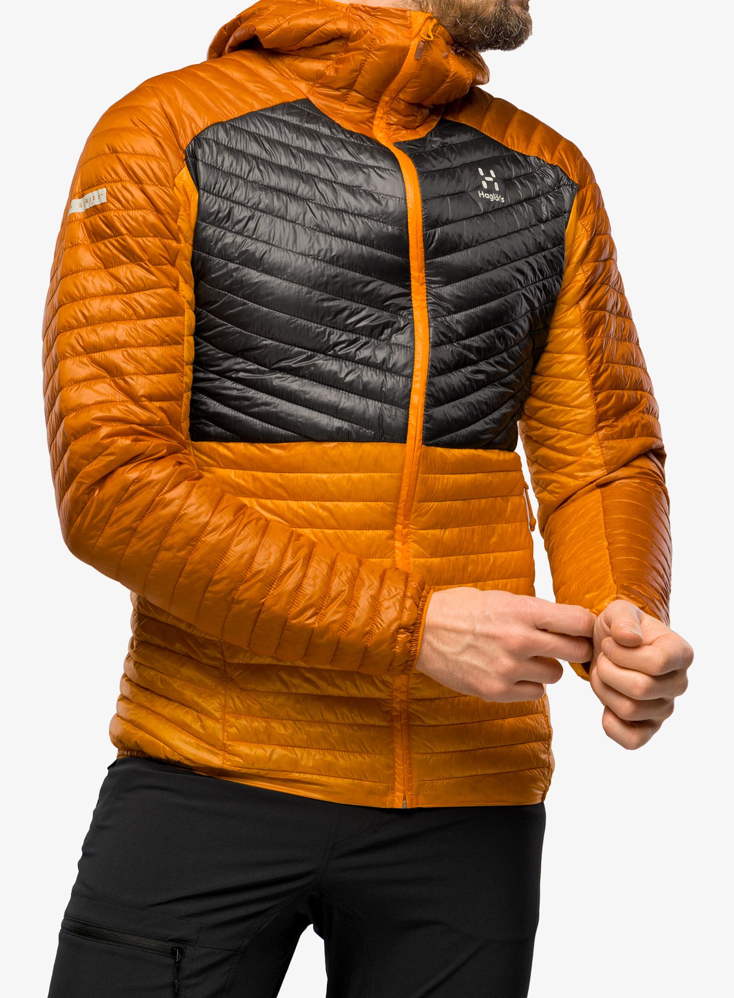 Pánská bunda Haglofs L.I.M Mimic Hood - sunny yellow/magnetite