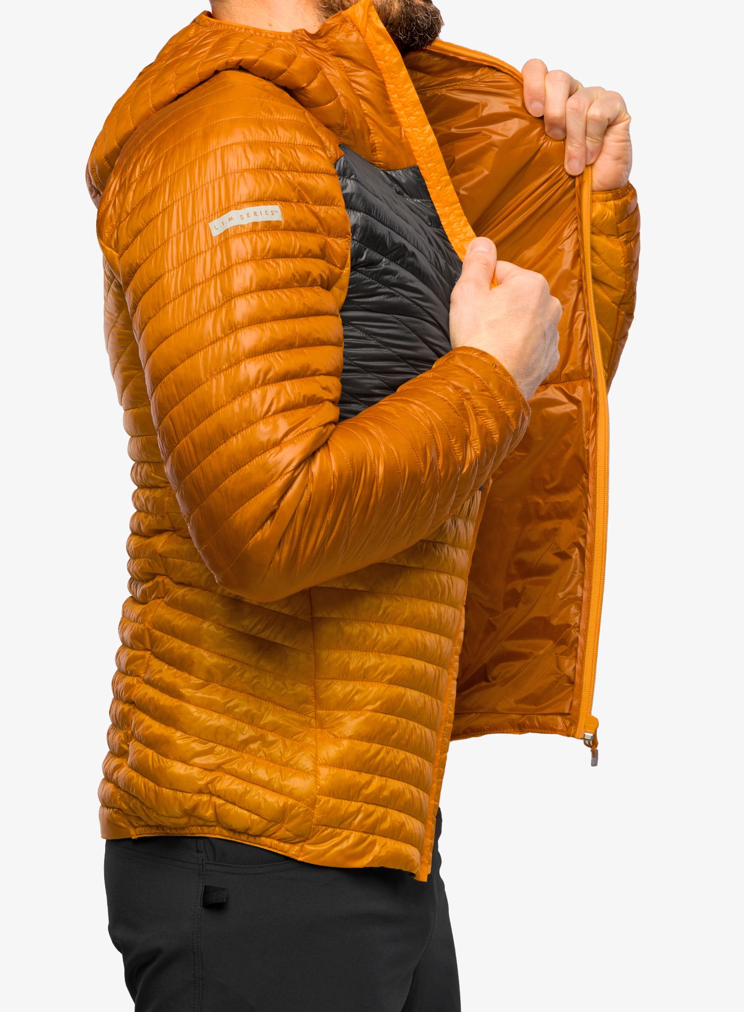 Pánská bunda Haglofs L.I.M Mimic Hood - sunny yellow/magnetite