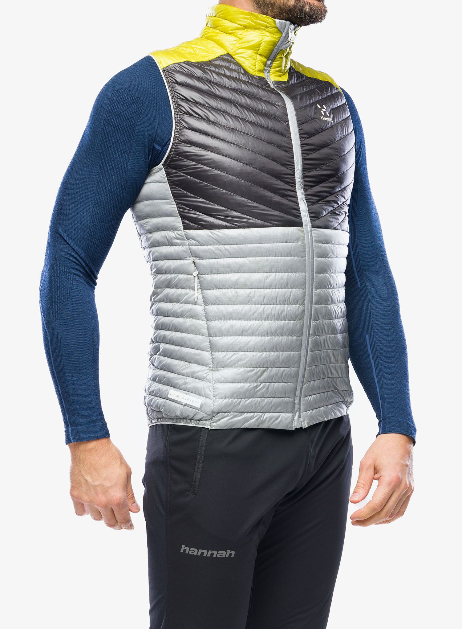 Zateplená vesta Haglofs L.I.M Mimic Vest - stone grey/magnetite