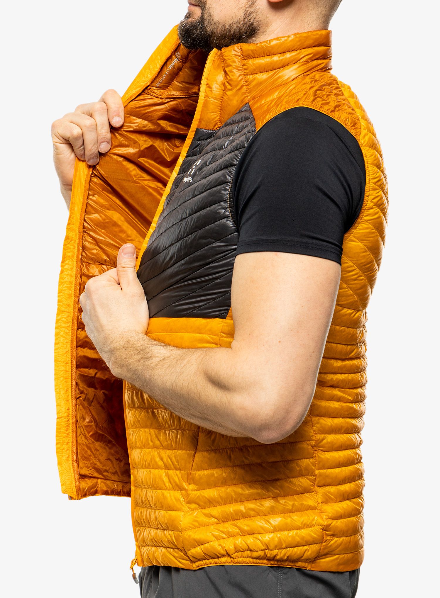 Pánská vesta Haglofs L.I.M Mimic Vest - sunny yellow/magnetite