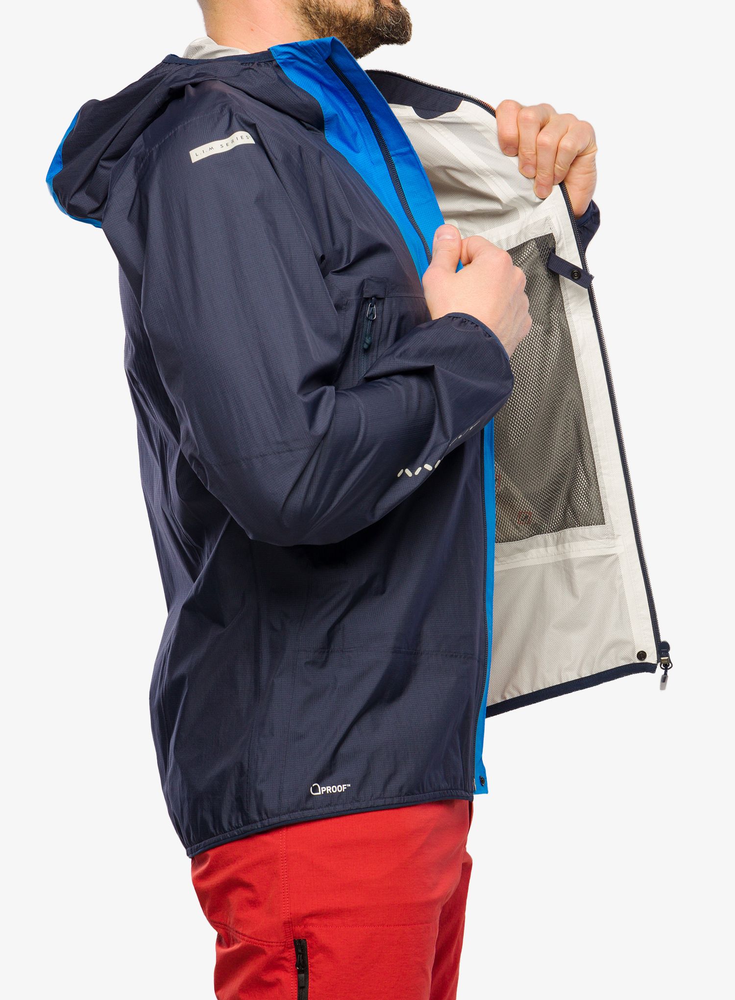 Bunda do deště Haglofs L.I.M Proof Jacket - tarn blue/nordic blue