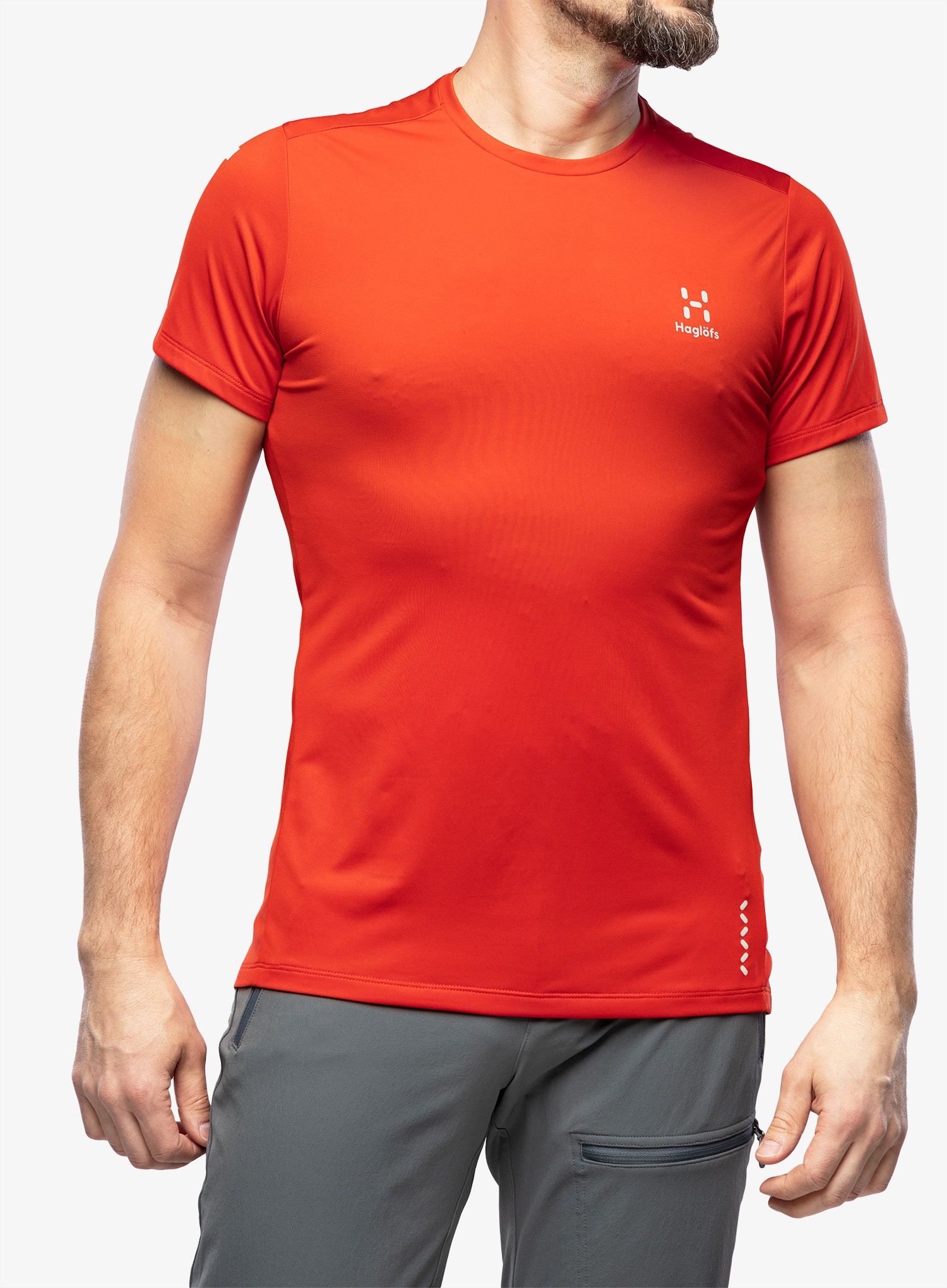 Rychleschnoucí triko Haglofs L.I.M Tech Tee - habanero