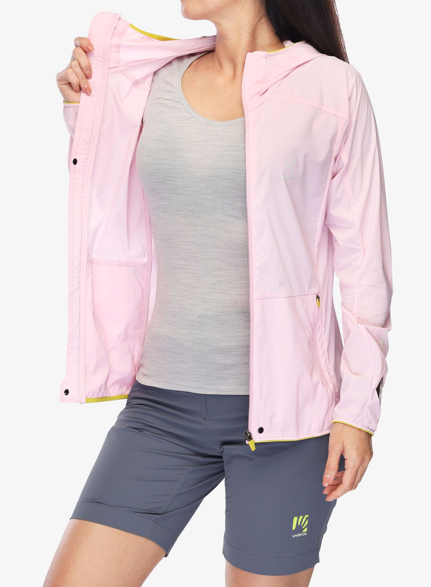 Dámská bunda Haglofs L.I.M Tempo Trail Jacket - fresh pink