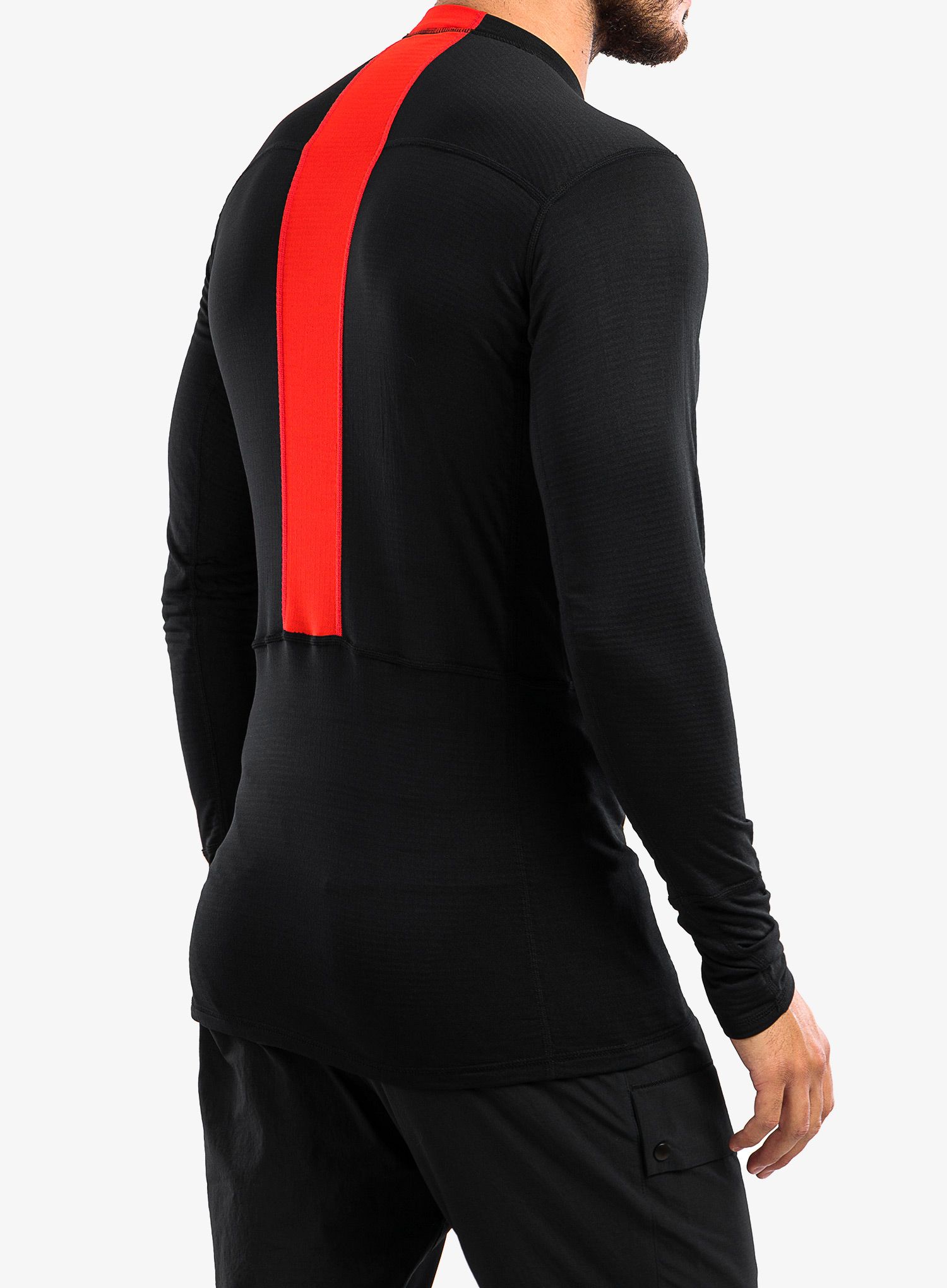 Pánská funkční mikina Haglofs L.I.M ZT Base - true black/zenith red