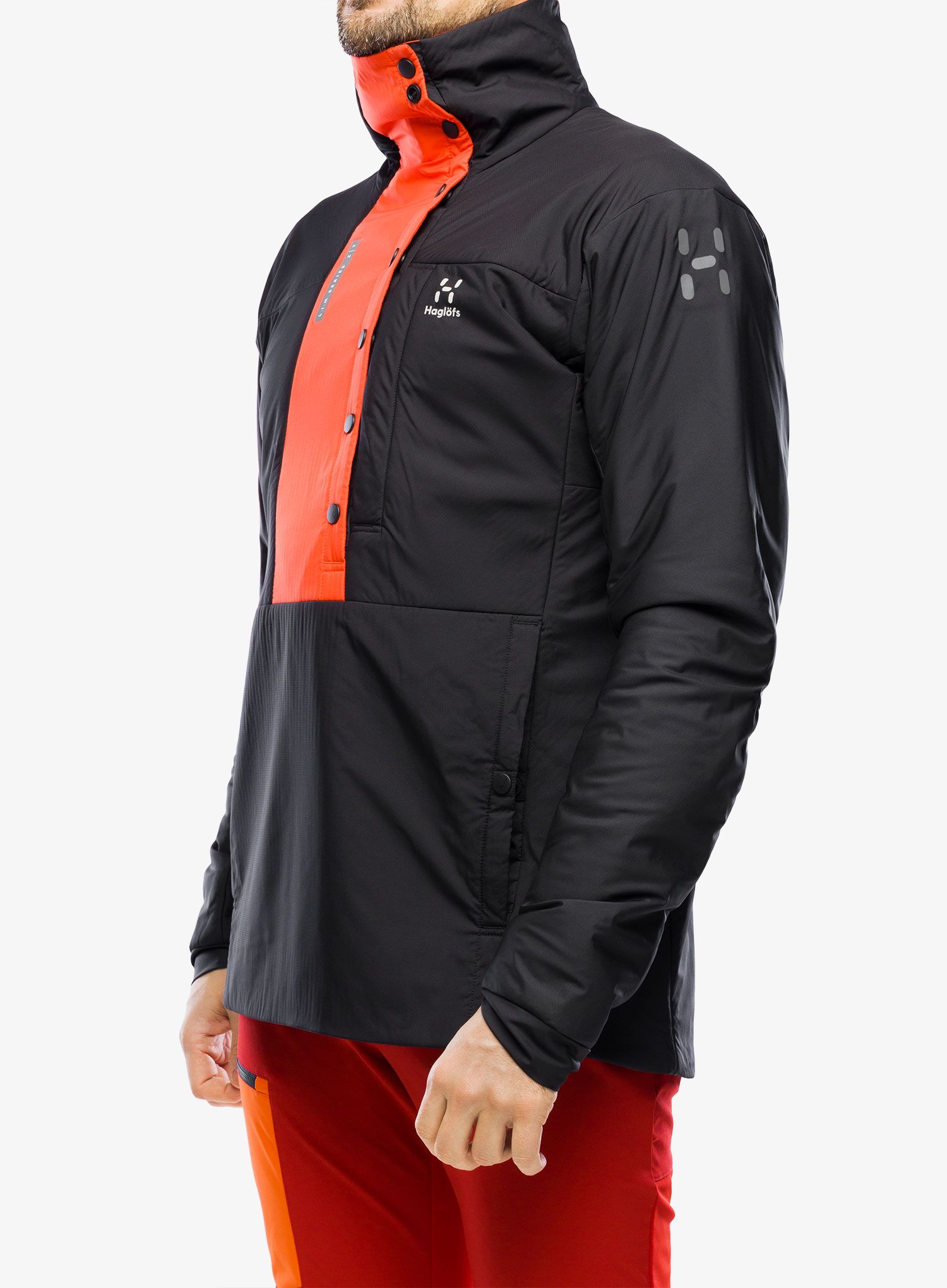 Zateplená bunda Haglofs L.I.M ZT Breathe Insulated Jacket - true black/zenith red
