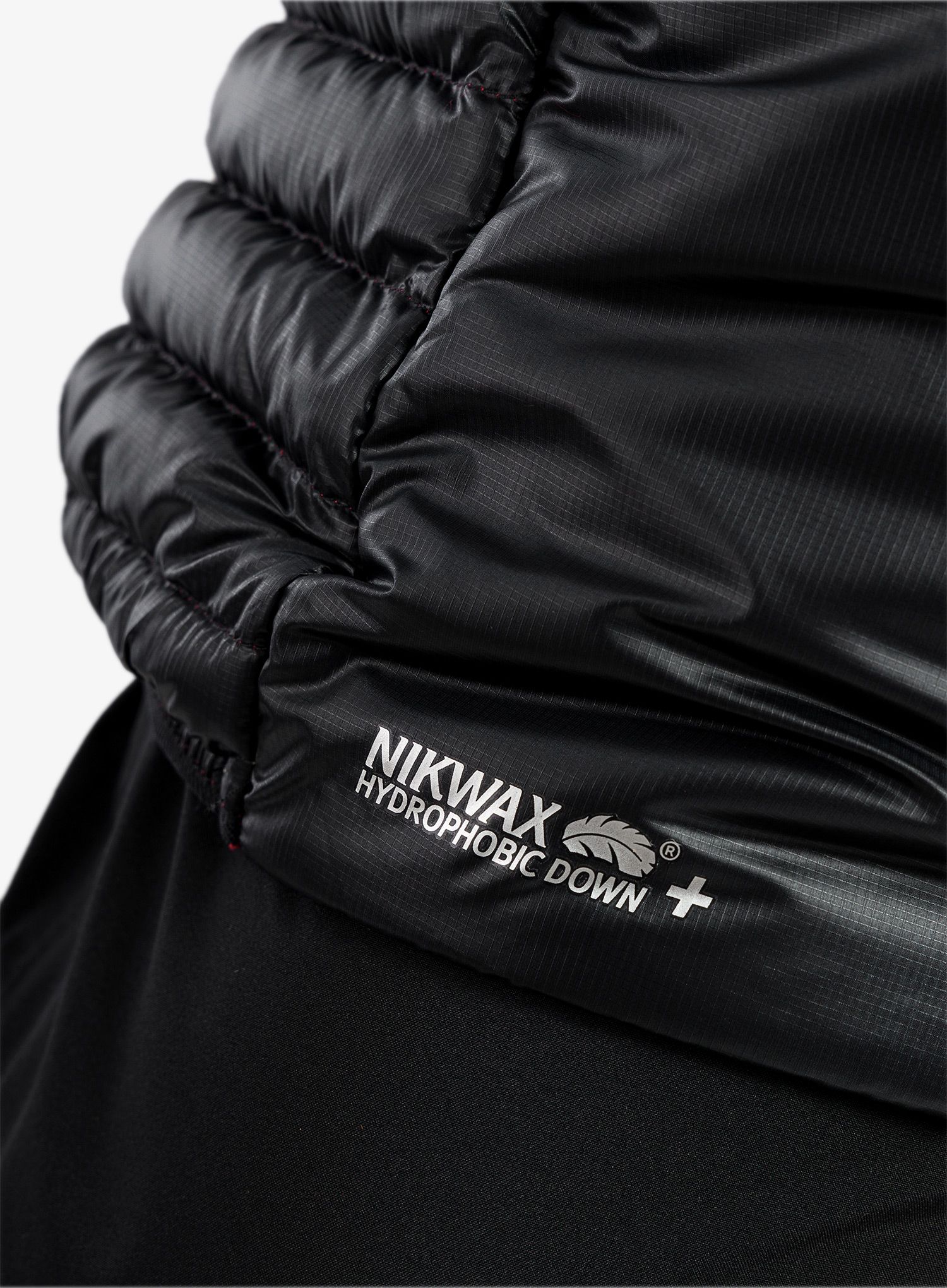 Péřová bunda Haglofs L.I.M ZT Down Jacket - true black/zenith red