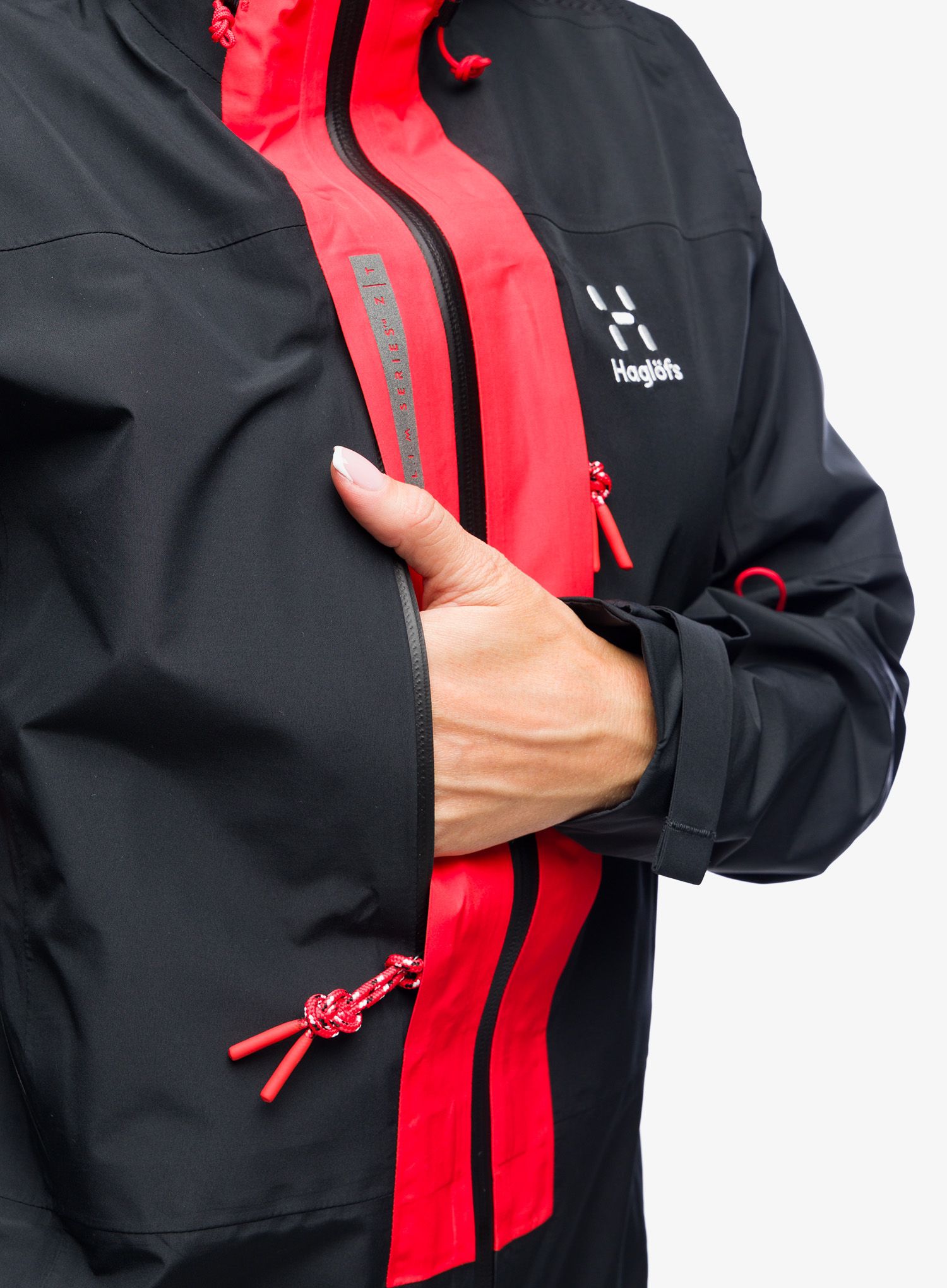 Dámská bunda Haglofs L.I.M ZT Mountain GTX PRO Jacket - true black/red