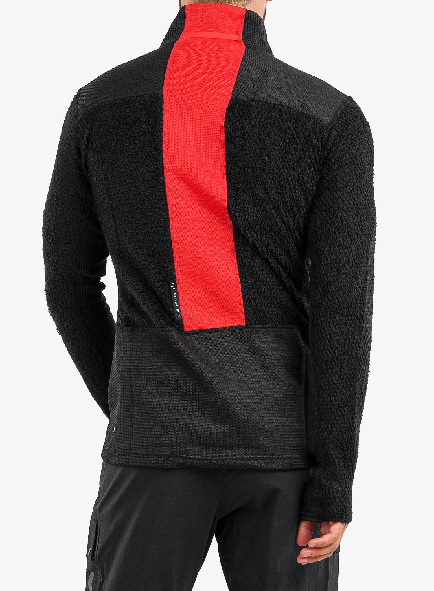 Fleece mikina pánská Haglofs L.I.M ZT Sync 2 Mid Jacket - black/zenith red