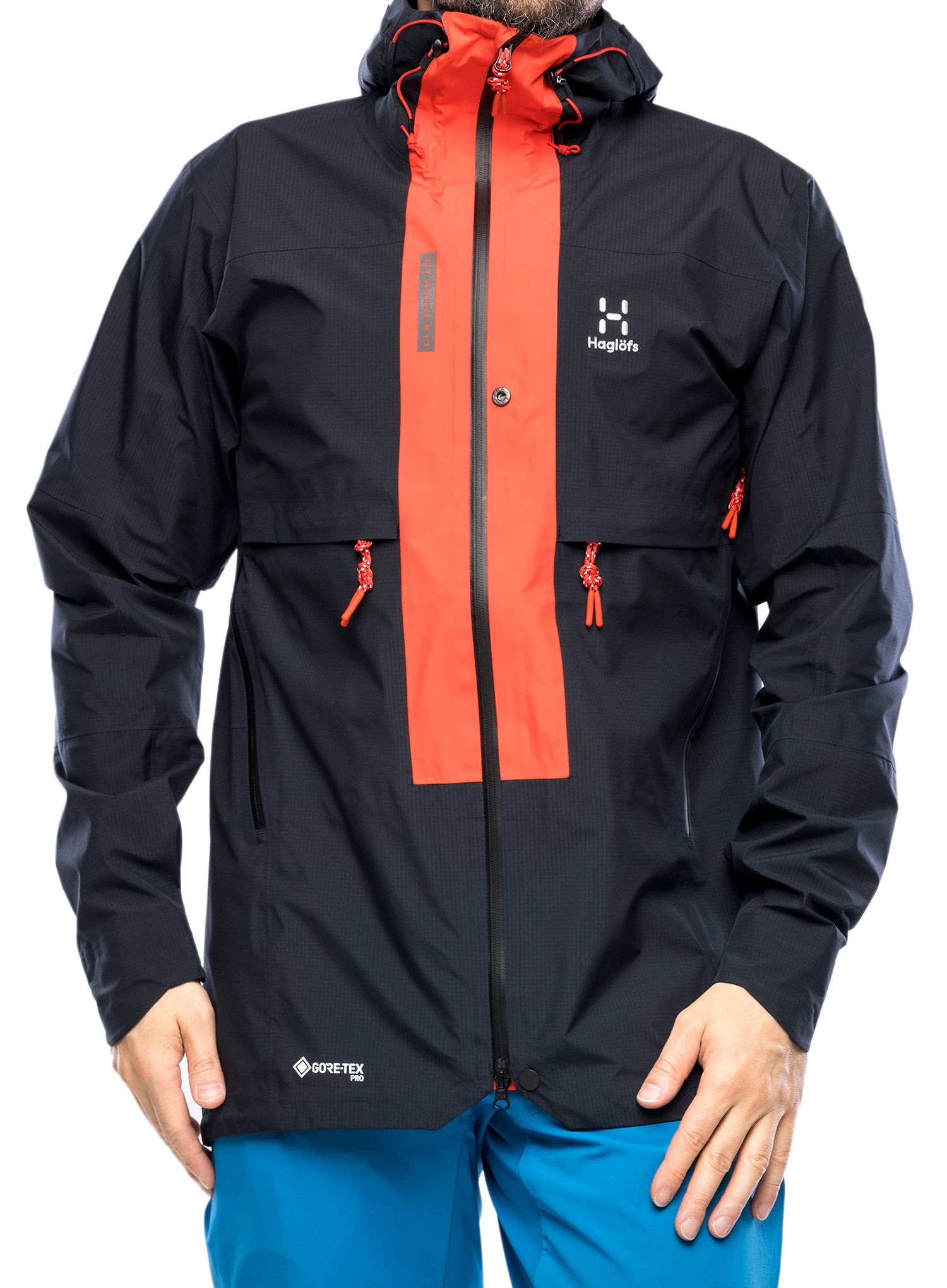 Bunda s membránou Haglofs L.I.M ZT Trek GTX Pro Jacket - true black/zenith red