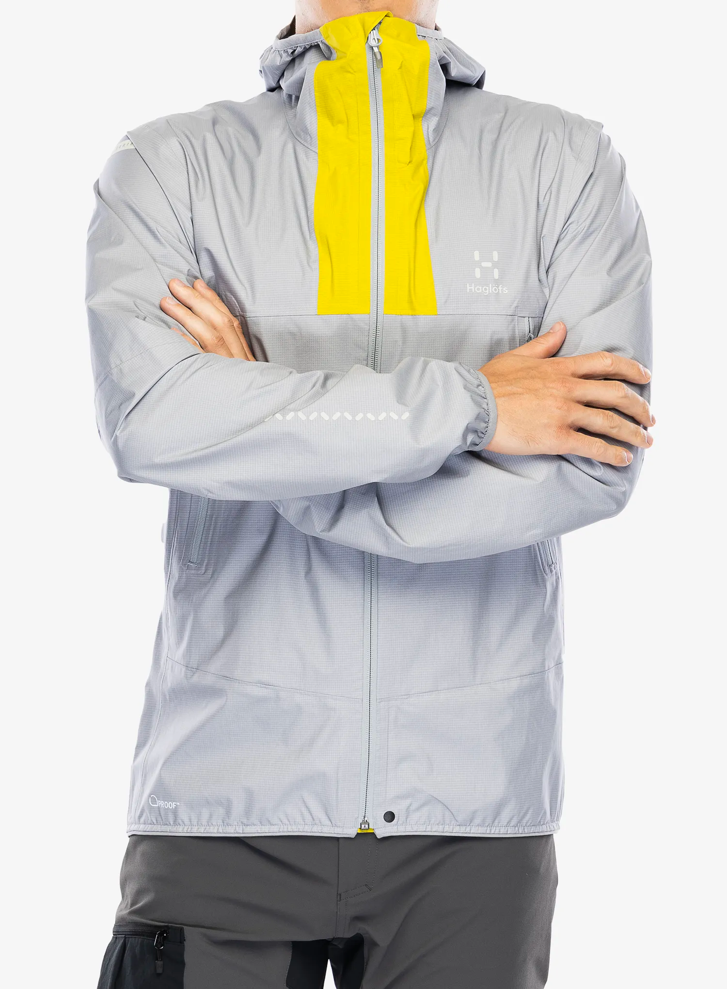 Bunda do deště Haglofs L.I.M Proof Jacket - concrete/aurora