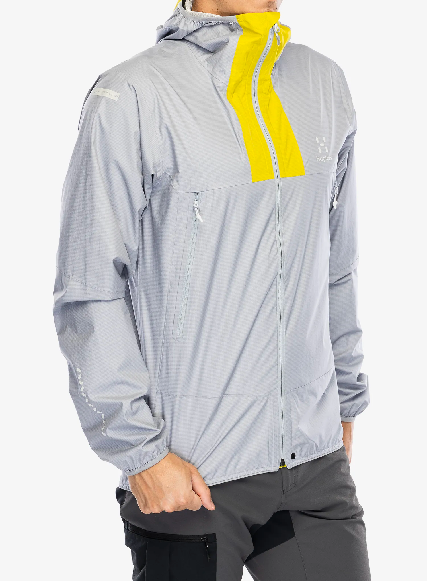 Bunda do deště Haglofs L.I.M Proof Jacket - concrete/aurora