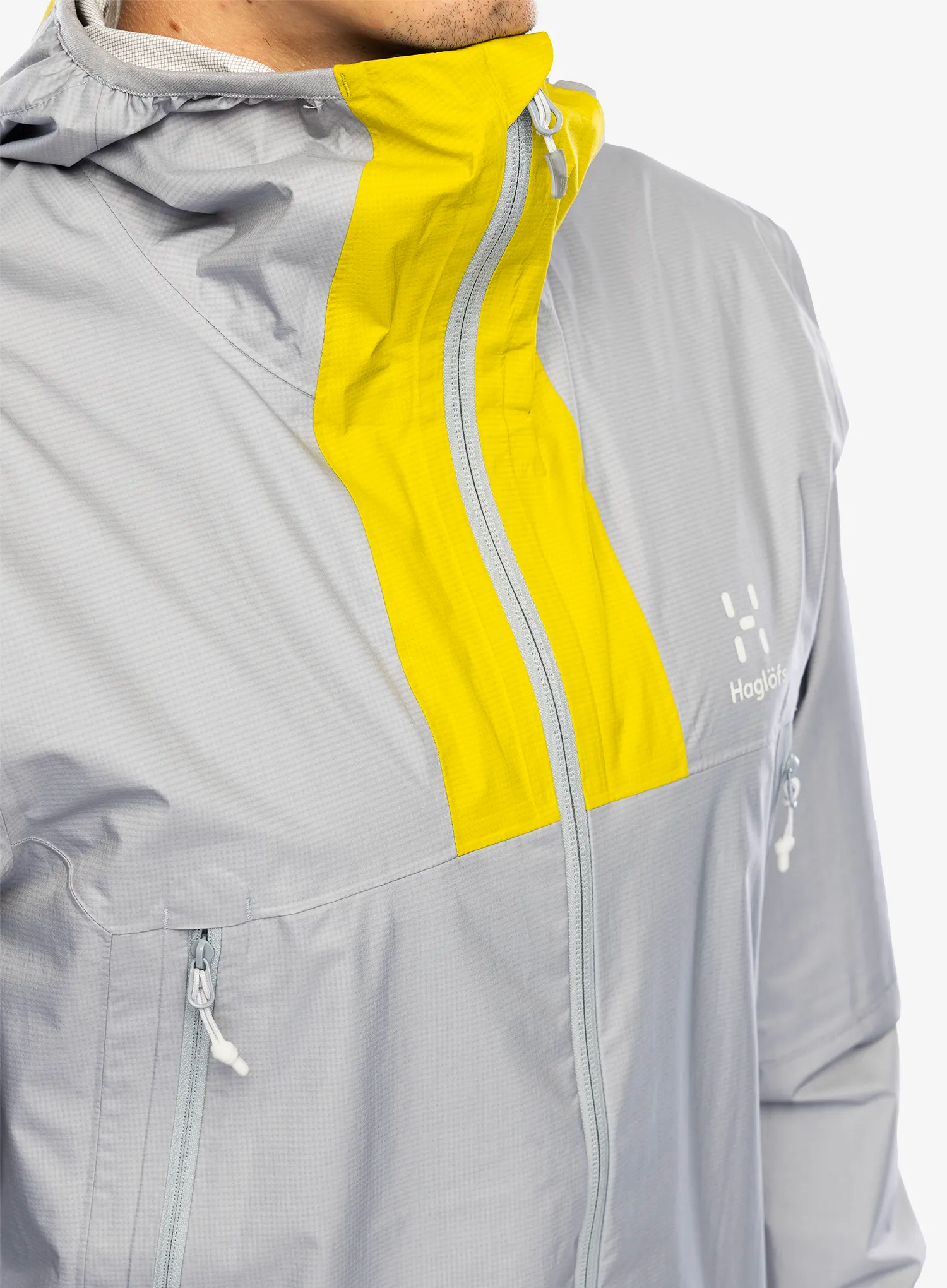Bunda do deště Haglofs L.I.M Proof Jacket - concrete/aurora