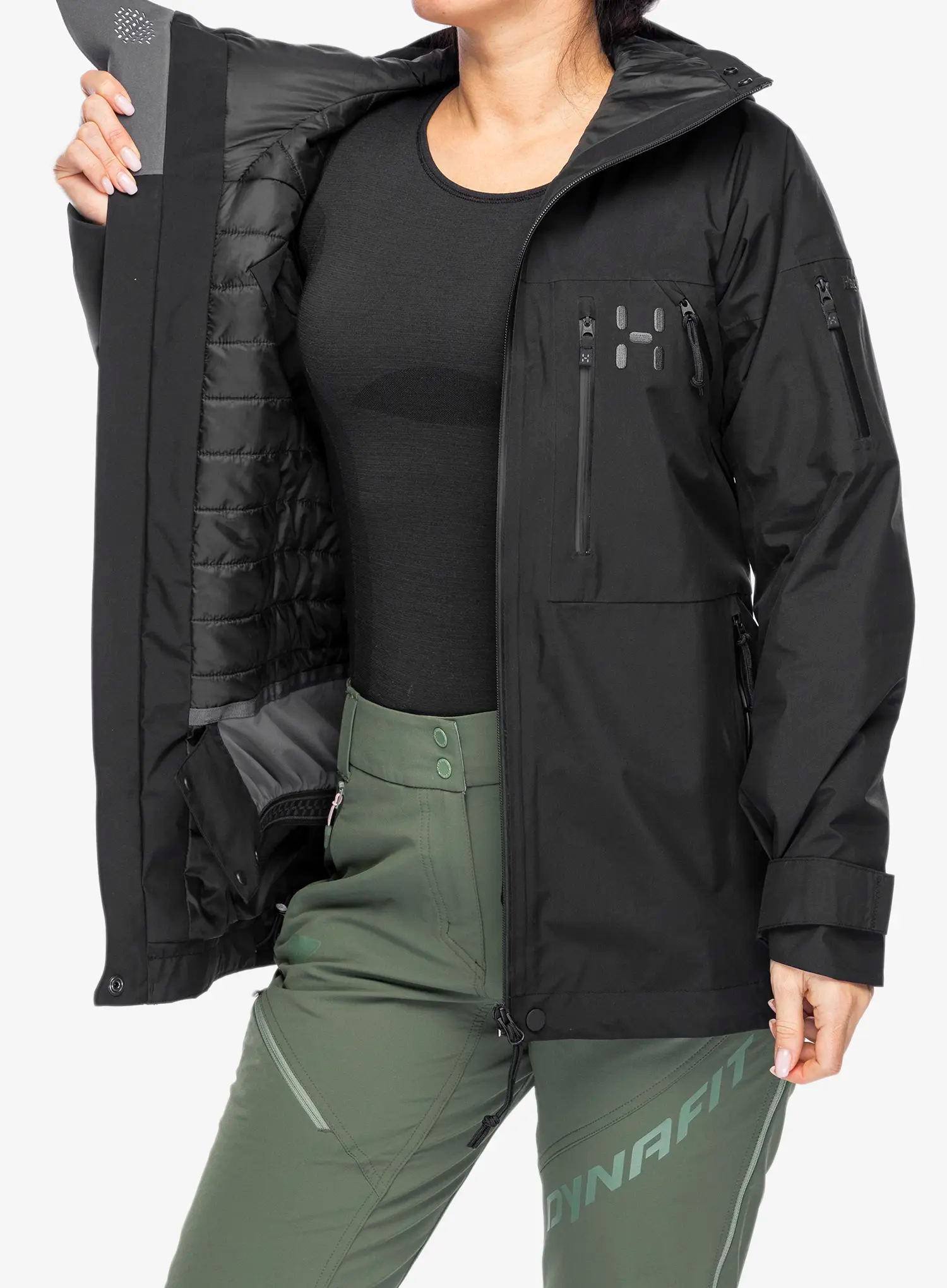Dámská lyžařská bunda Haglofs Latnja GTX Insulated Jacket - true black