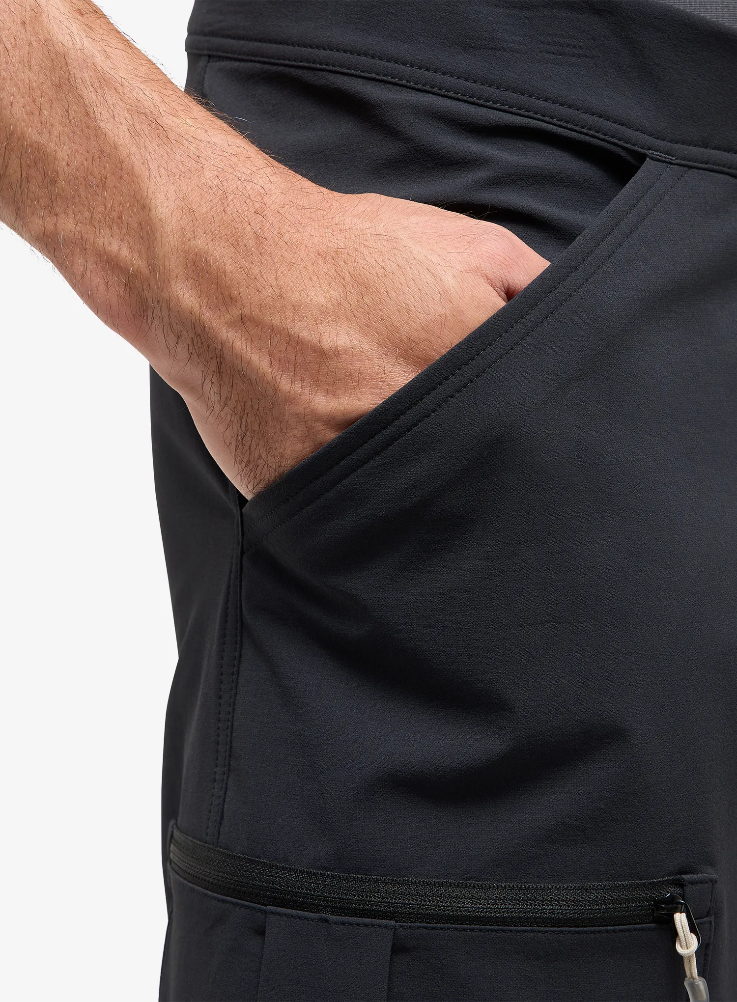 Outdoorové kraťasy Haglofs Lizard Softshell Shorts - true black