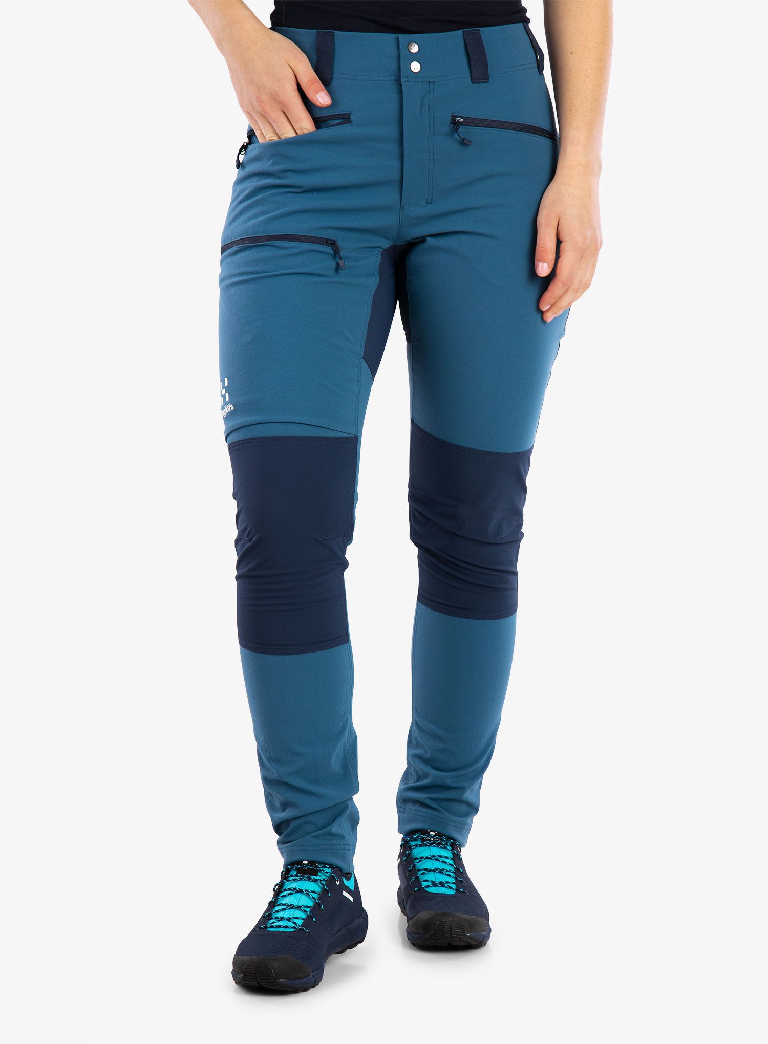 Kalhoty na hory dámské Haglofs Mid Slim Pant - dark ocean/tarn blue