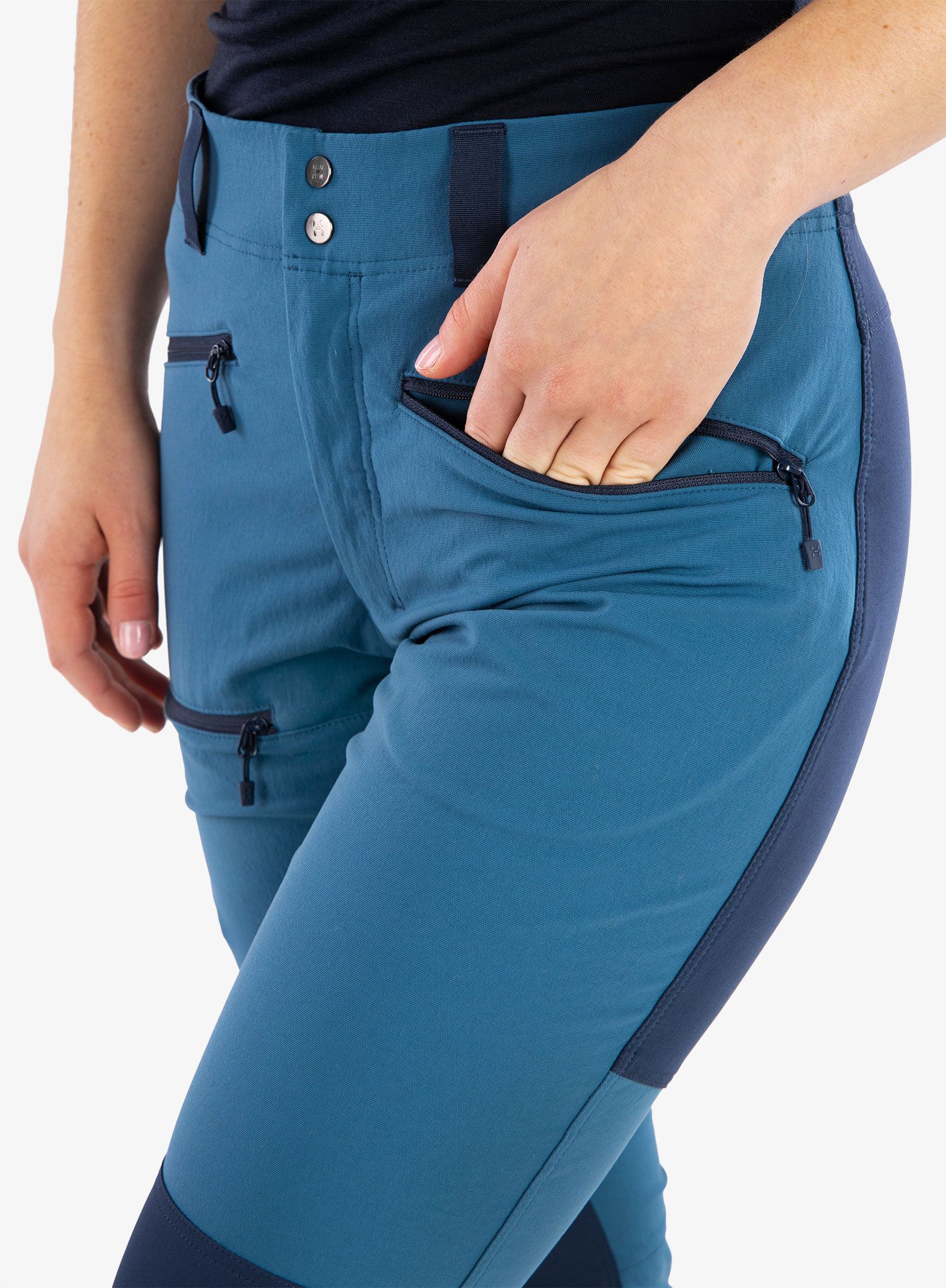 Kalhoty na hory dámské Haglofs Mid Slim Pant - dark ocean/tarn blue