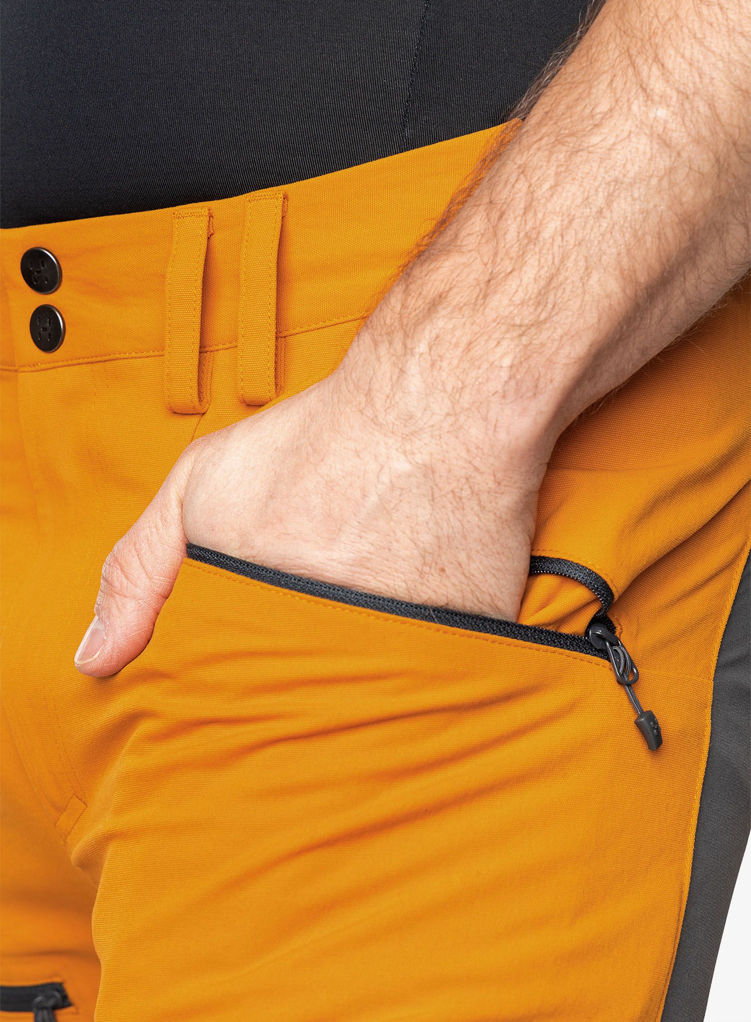 Trekové kalhoty Haglofs Mid Slim Pant - desert yellow/magnetite