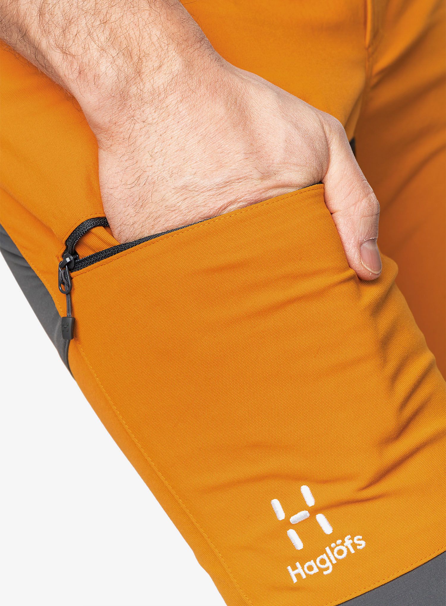 Trekové kalhoty Haglofs Mid Slim Pant - desert yellow/magnetite