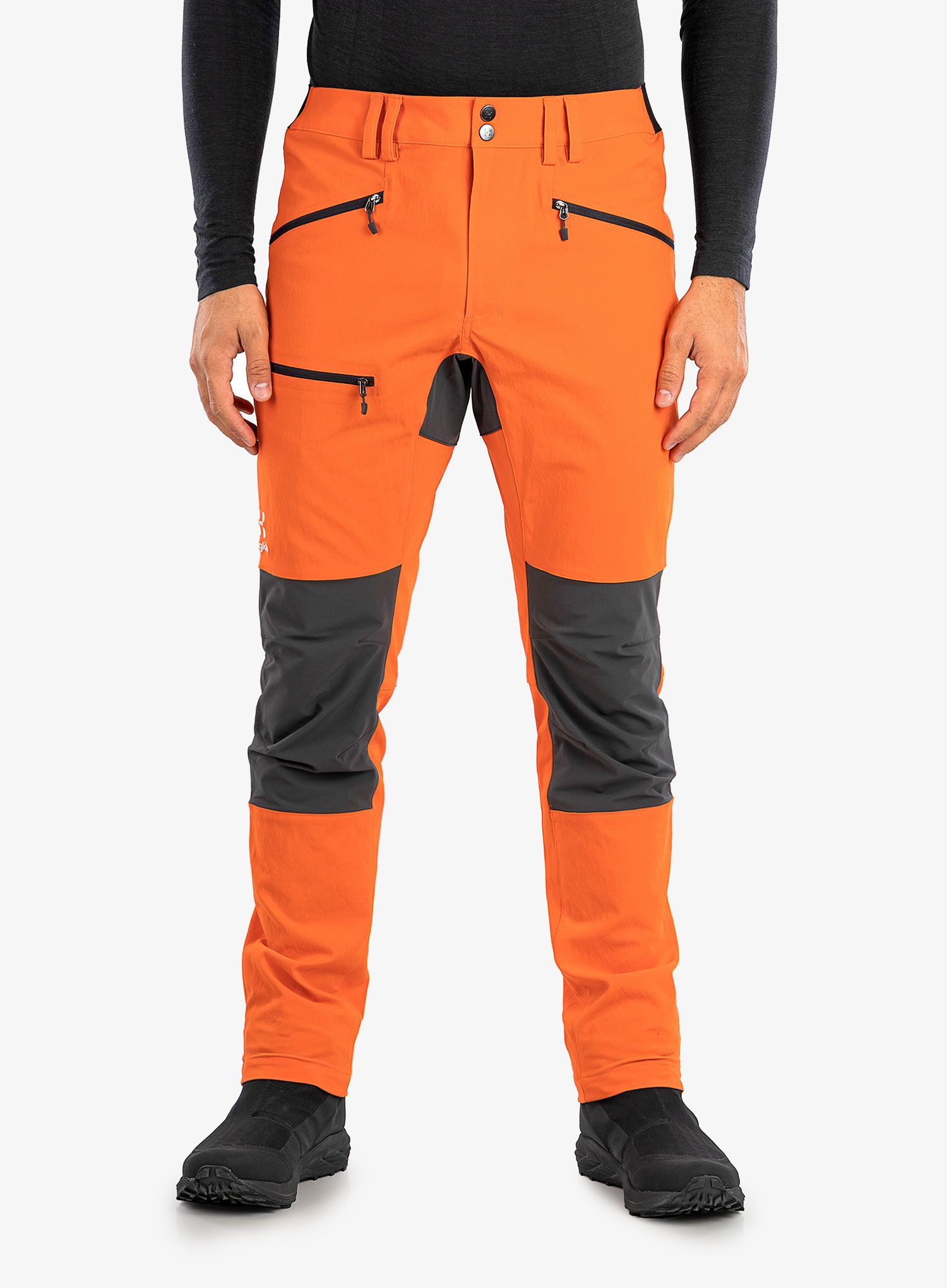 Trekové kalhoty pánské Haglofs Mid Slim Pant - orange/magnetite