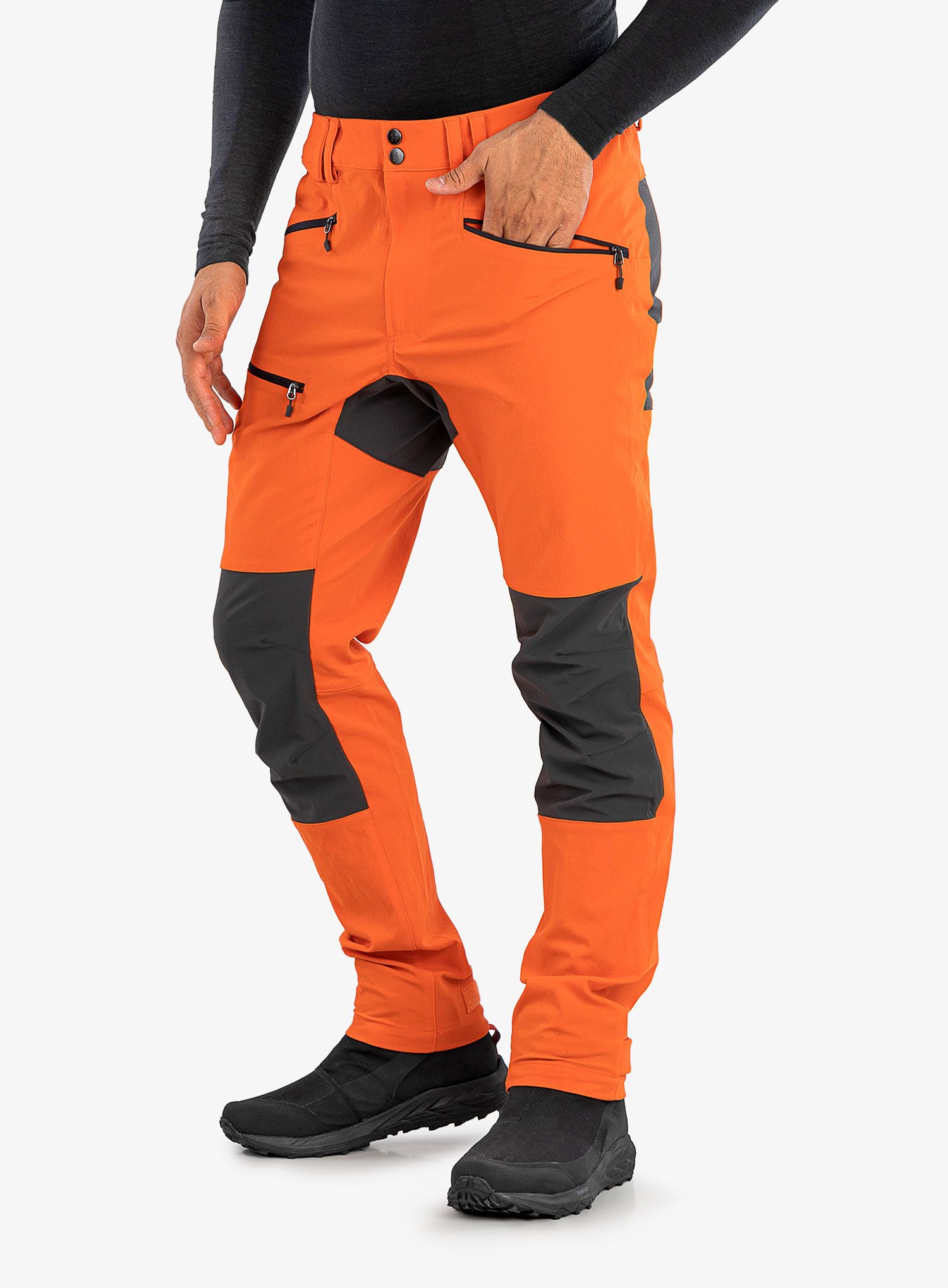Trekové kalhoty pánské Haglofs Mid Slim Pant - orange/magnetite