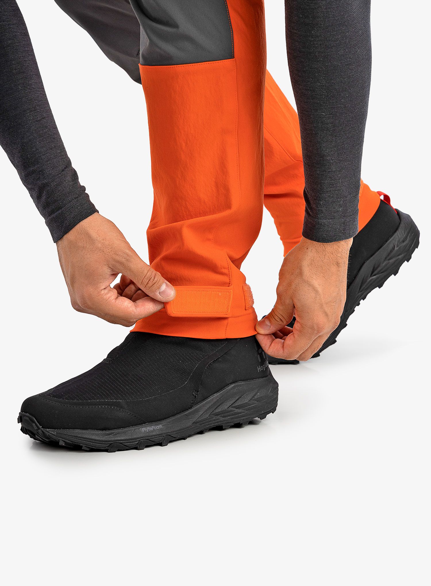 Trekové kalhoty pánské Haglofs Mid Slim Pant - orange/magnetite