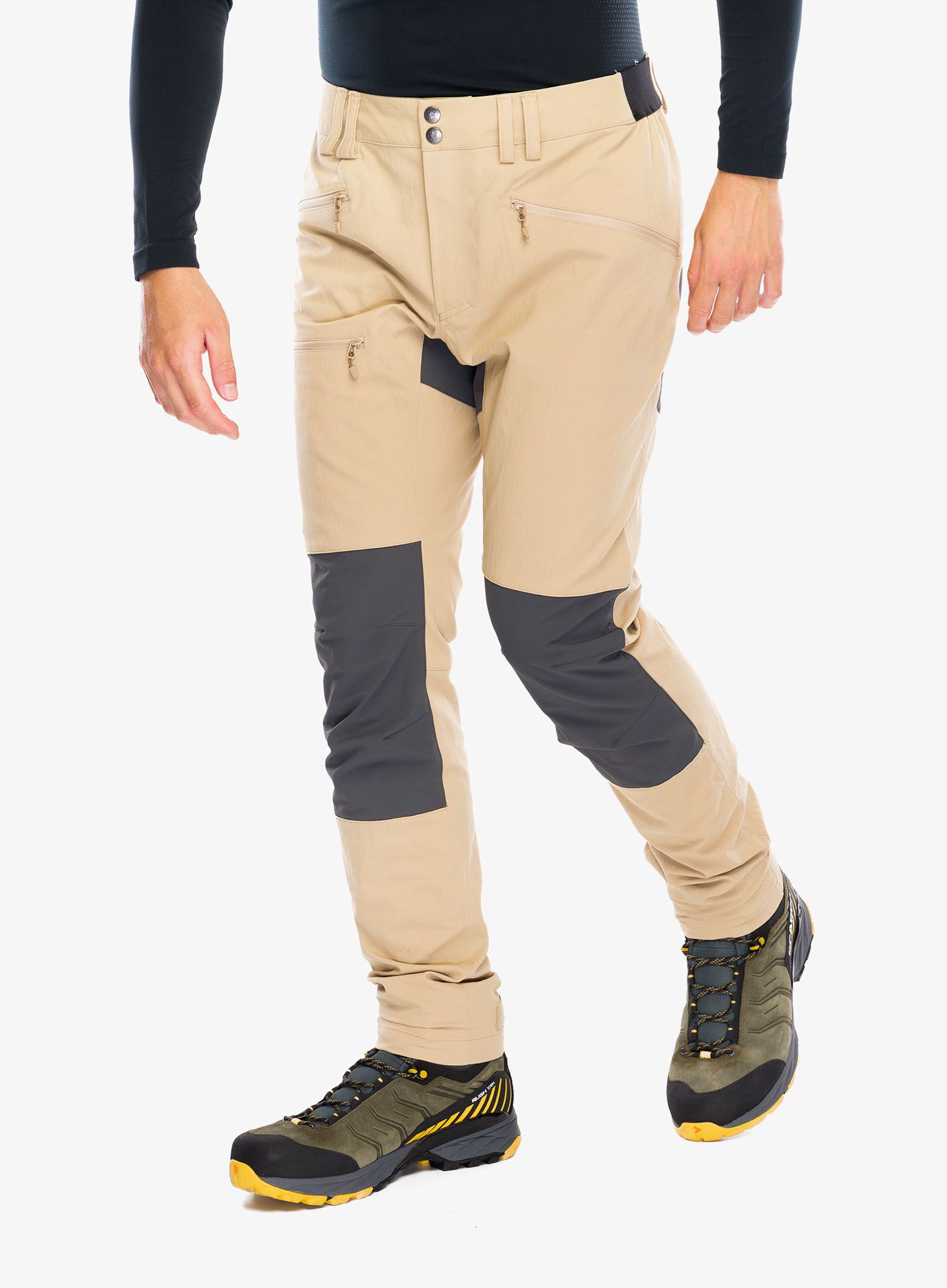 Trekové kalhoty Haglofs Mid Slim Pant - sand/magnetite