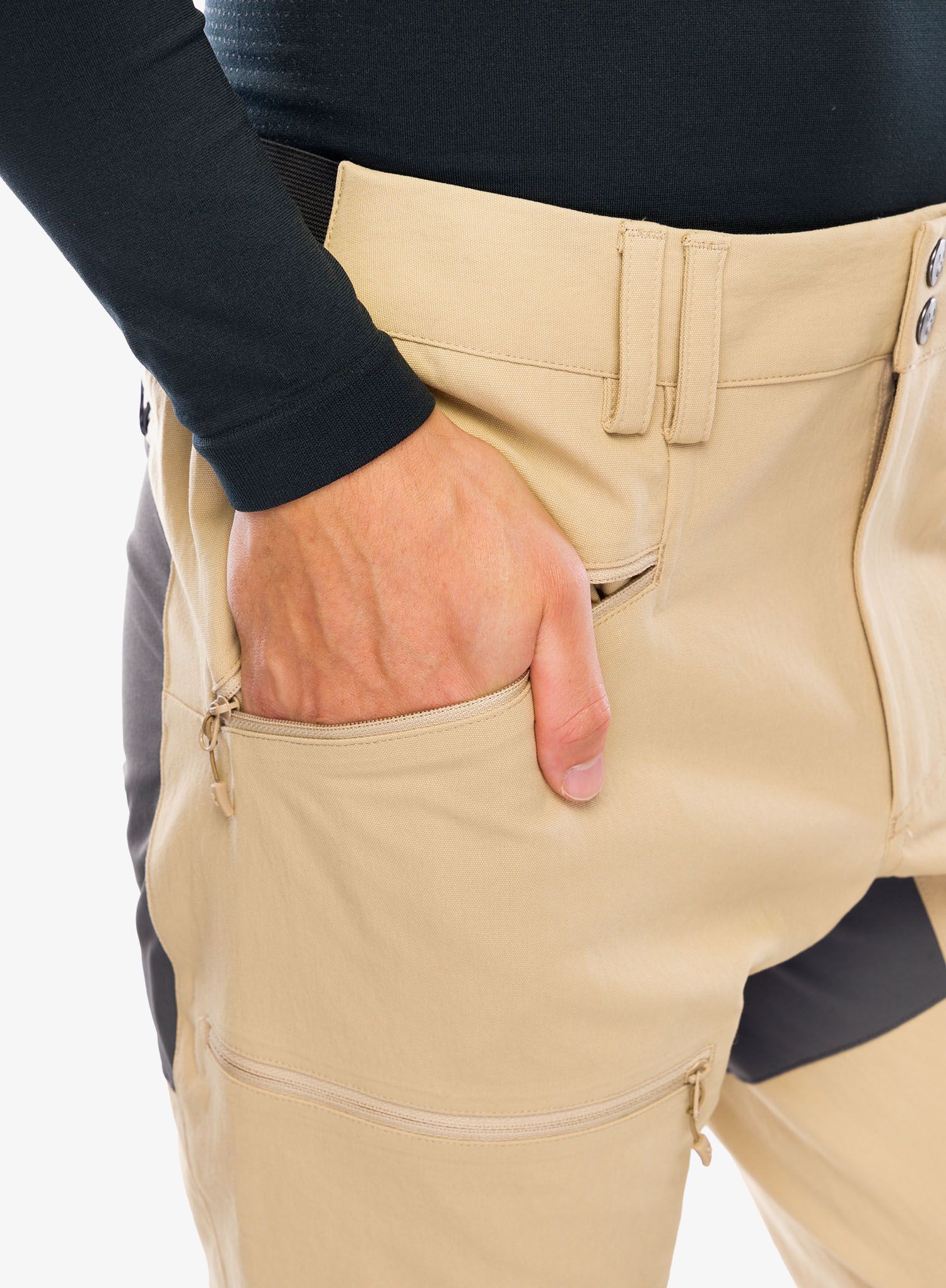 Trekové kalhoty Haglofs Mid Slim Pant - sand/magnetite