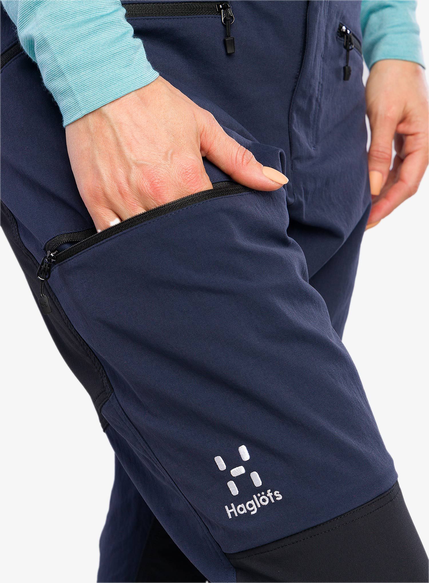 Trekové kalhoty dámské Haglofs Mid Slim Pant - tarn blue/true black