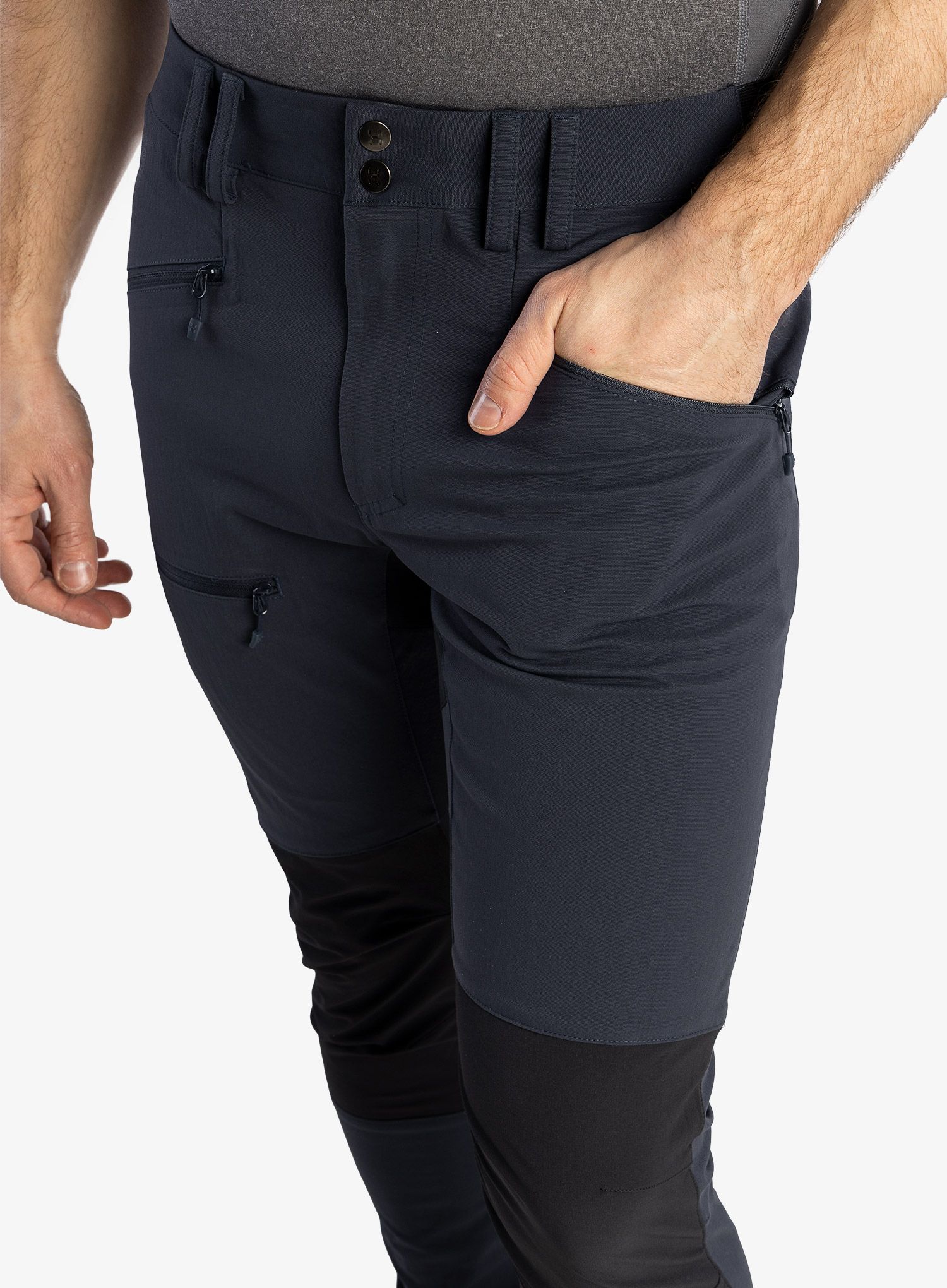 Kalhoty na hory Haglofs Mid Slim Pant - tarn blue/true black